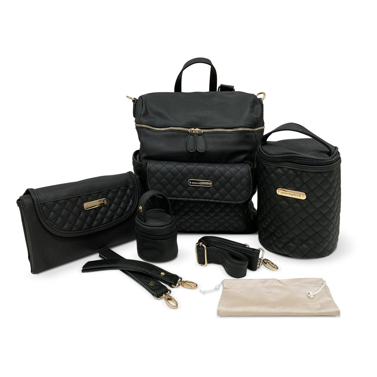 Set Borsa fasciatoio per nascita Neonato Nazareno Gabrielli in ecopelle 5805