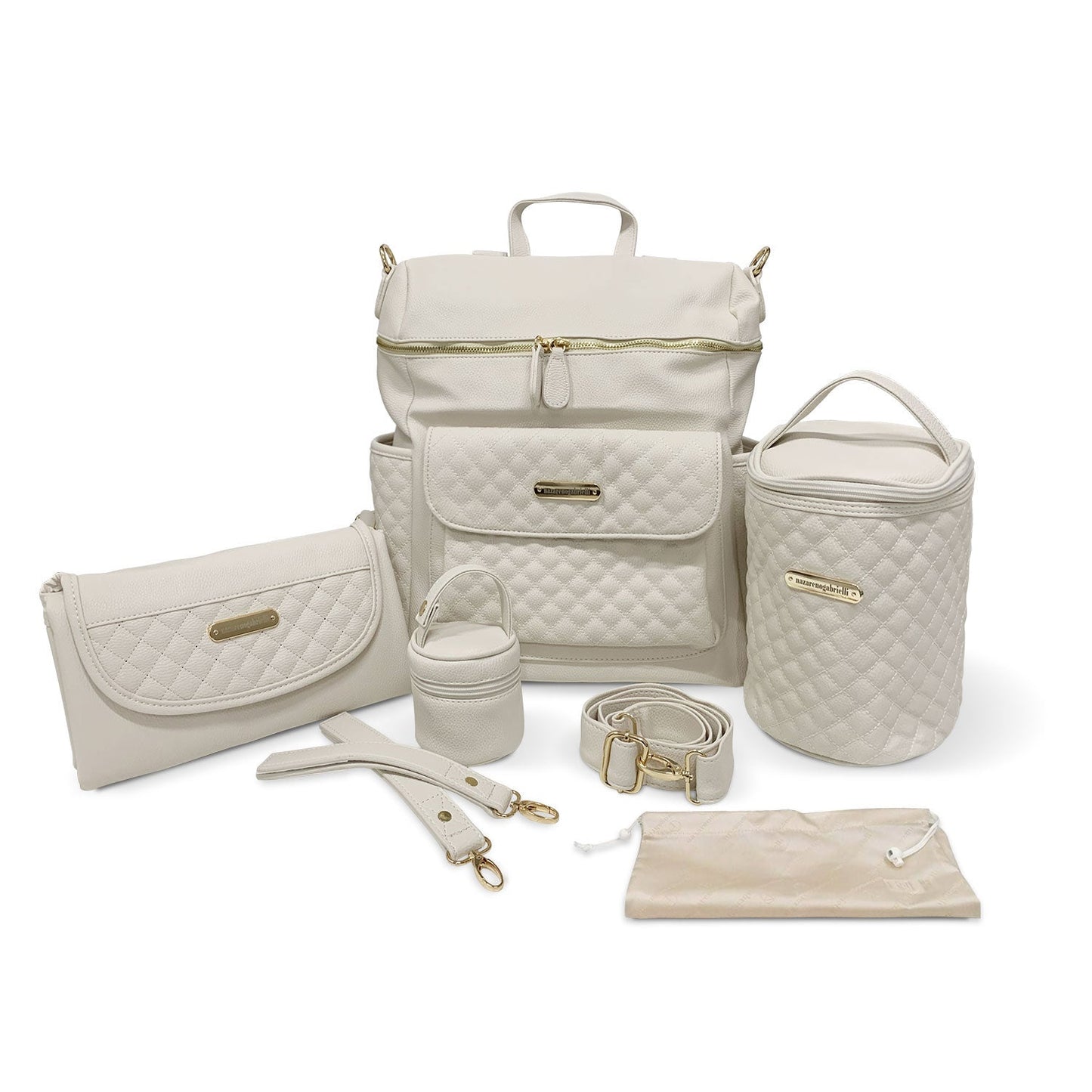 Set Borsa fasciatoio per nascita Neonato Nazareno Gabrielli in ecopelle 5805