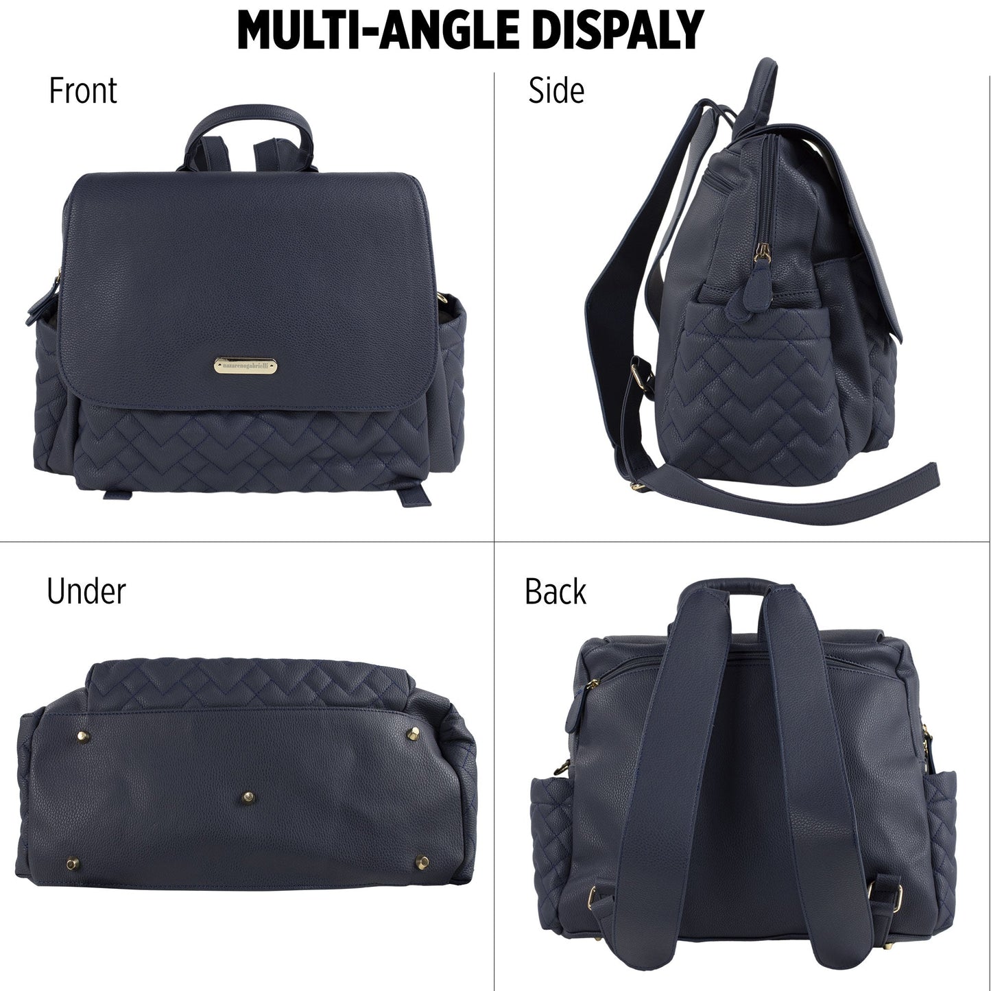 Set Borsa fasciatoio per nascita Neonato Nazareno Gabrielli in ecopelle 5807