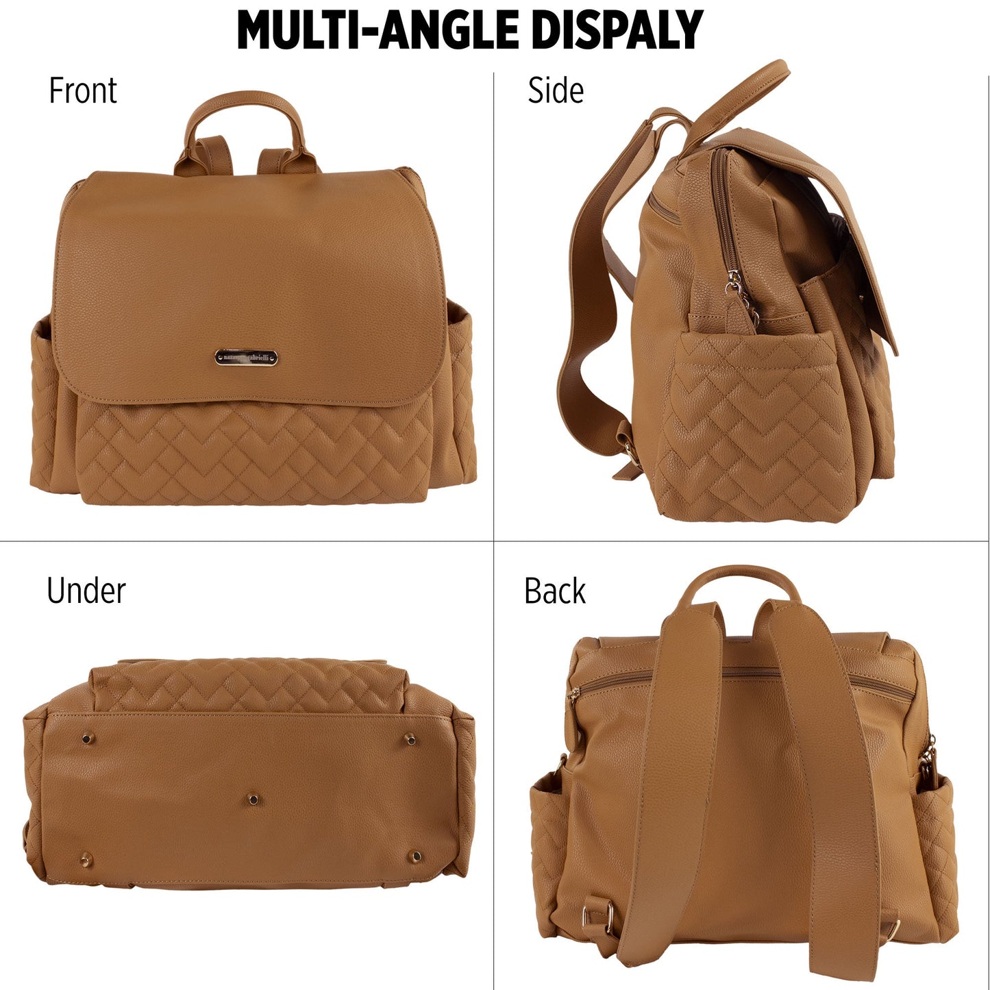 Set Borsa fasciatoio per nascita Neonato Nazareno Gabrielli in ecopelle 5807