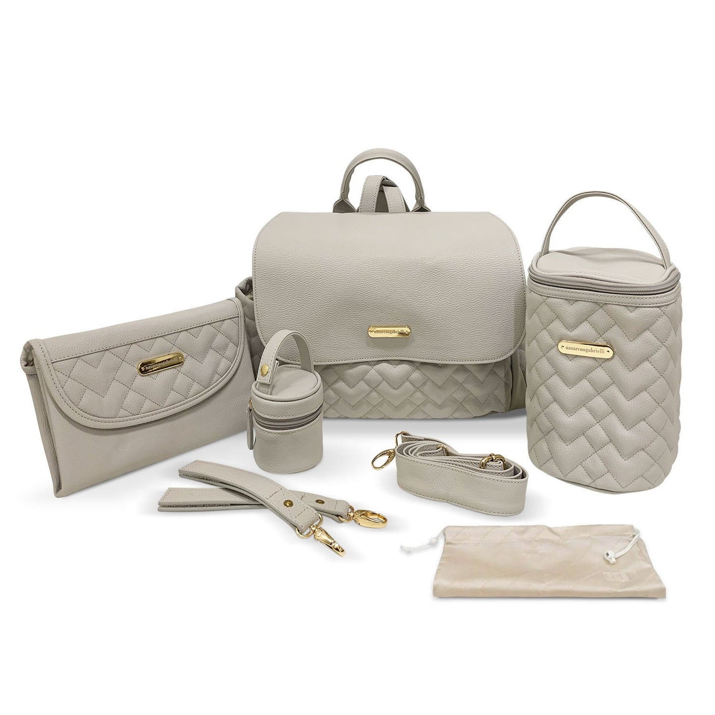 Set Borsa fasciatoio per nascita Neonato Nazareno Gabrielli in ecopelle 5807