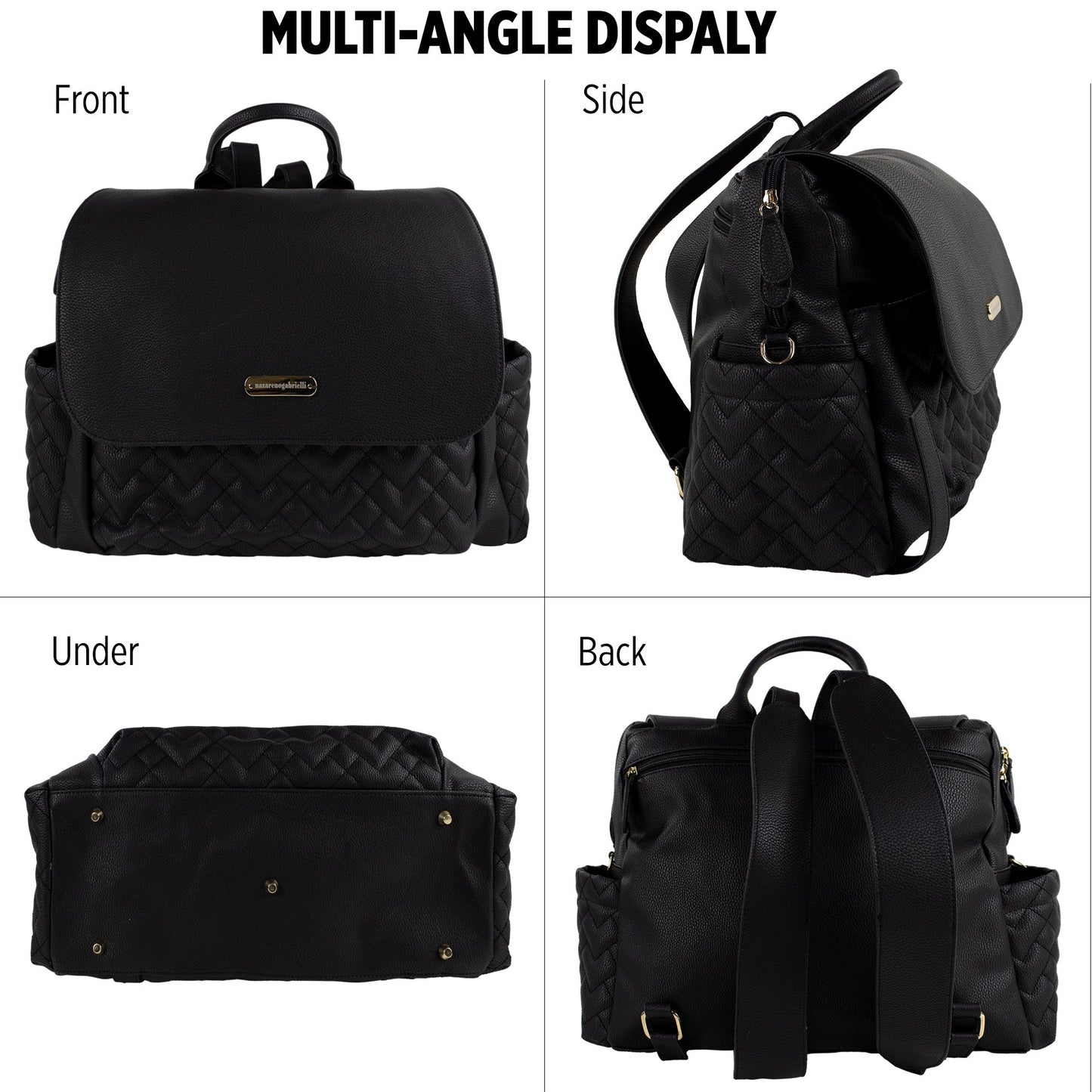 Set Borsa fasciatoio per nascita Neonato Nazareno Gabrielli in ecopelle 5807