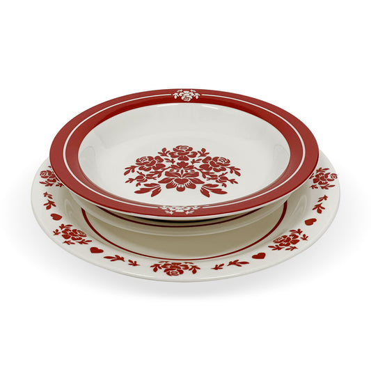 Servizio di 18 piatti natalizi Nuvole di Stoffa in porcellana Favole Natale 5819