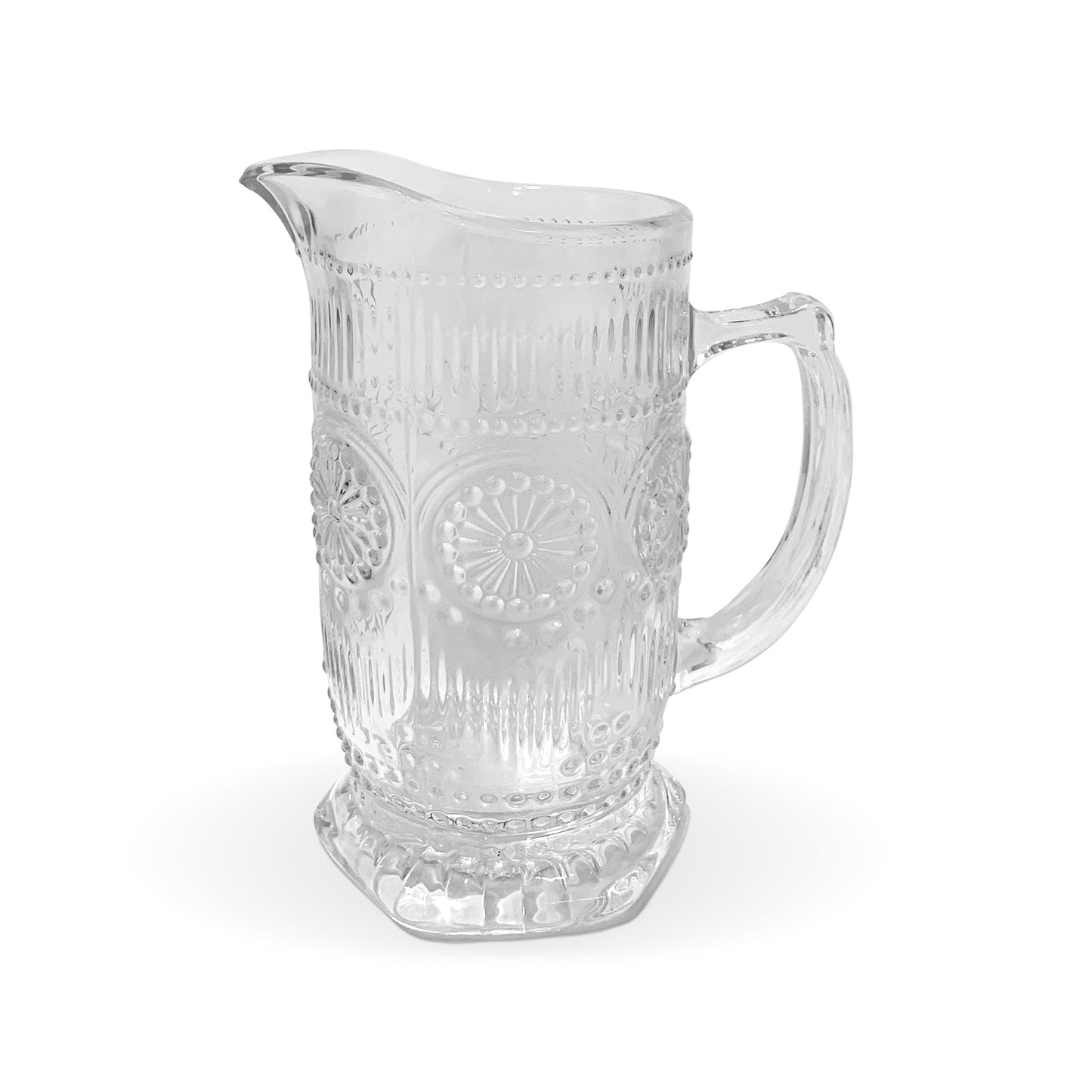 Brocca in vetro Nuvole di Stoffa Shabby chic caraffa 1 LT H21cm Retrò 5820