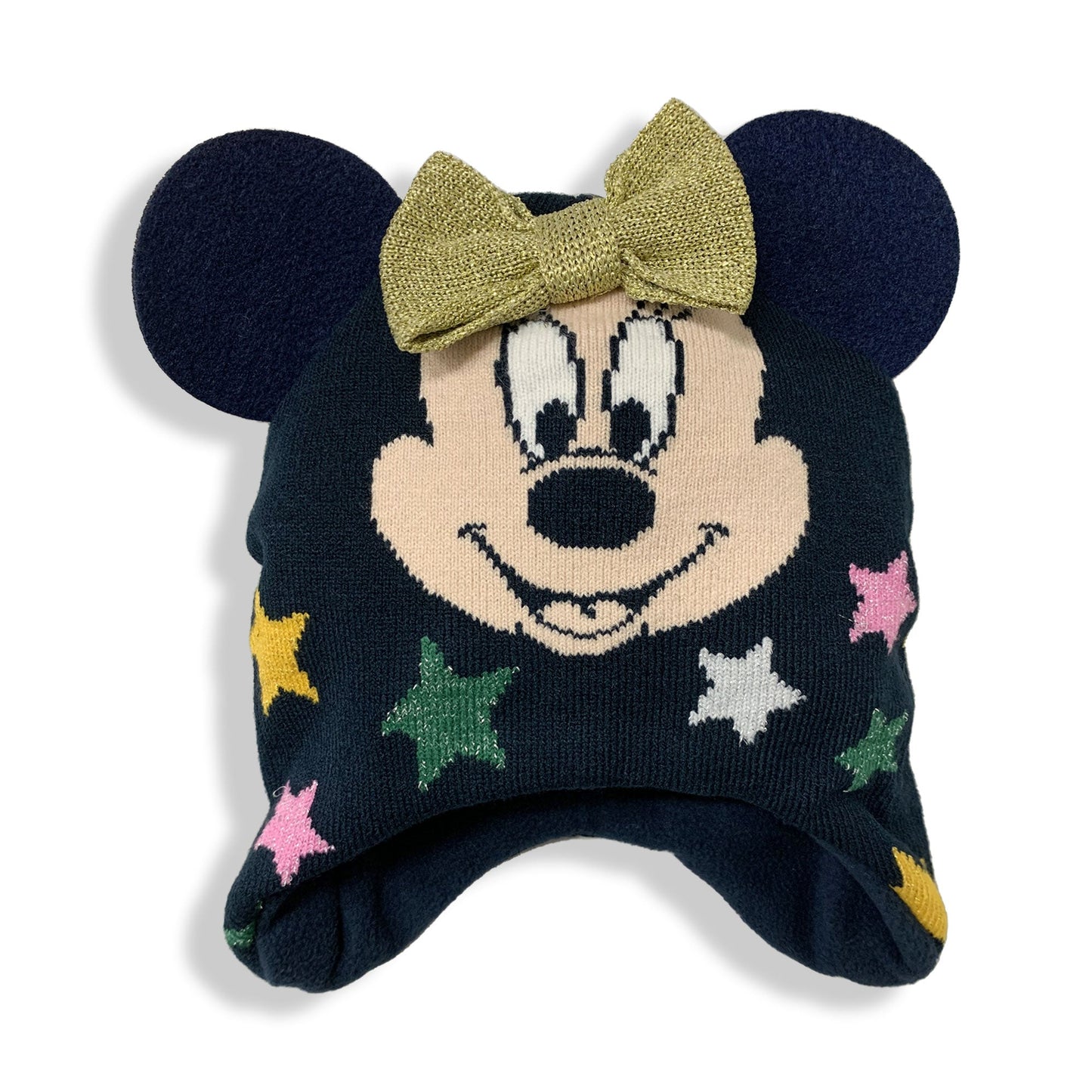 Cappello Disney Minnie Mouse invernale cappellino neonato bimba glitter 5897