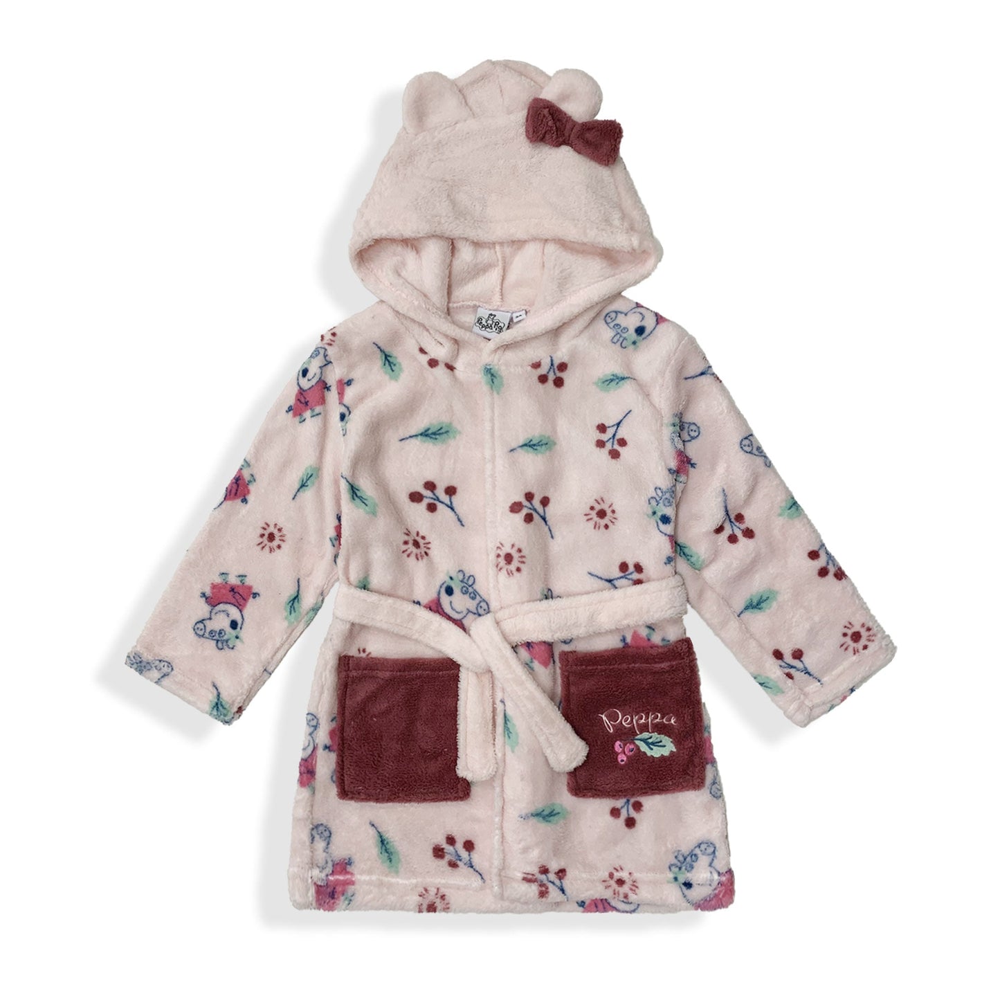 Vestaglia bambina Hasbro Peppa Pig in pile con cappuccio bimba 5951