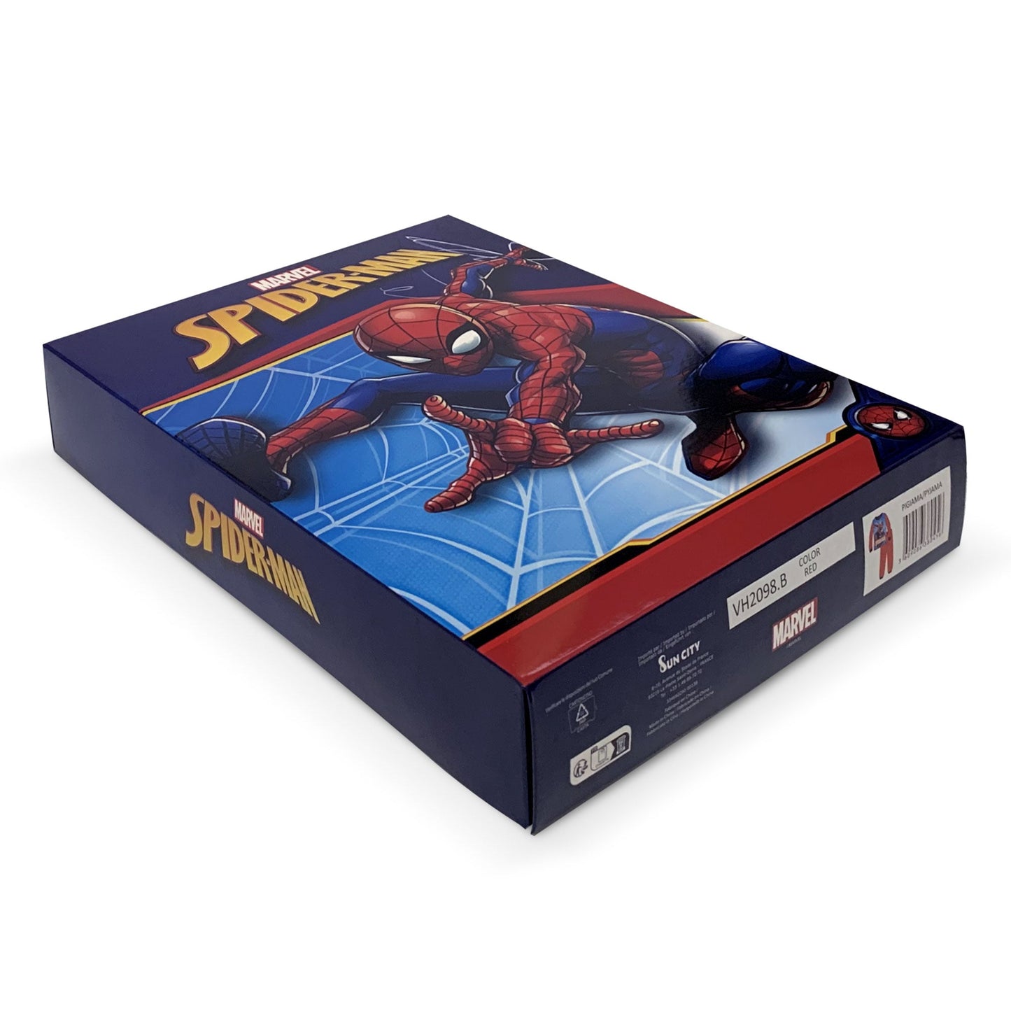 Pigiama Marvel Spiderman lungo ufficiale maniche lunghe in pile bambino 5955