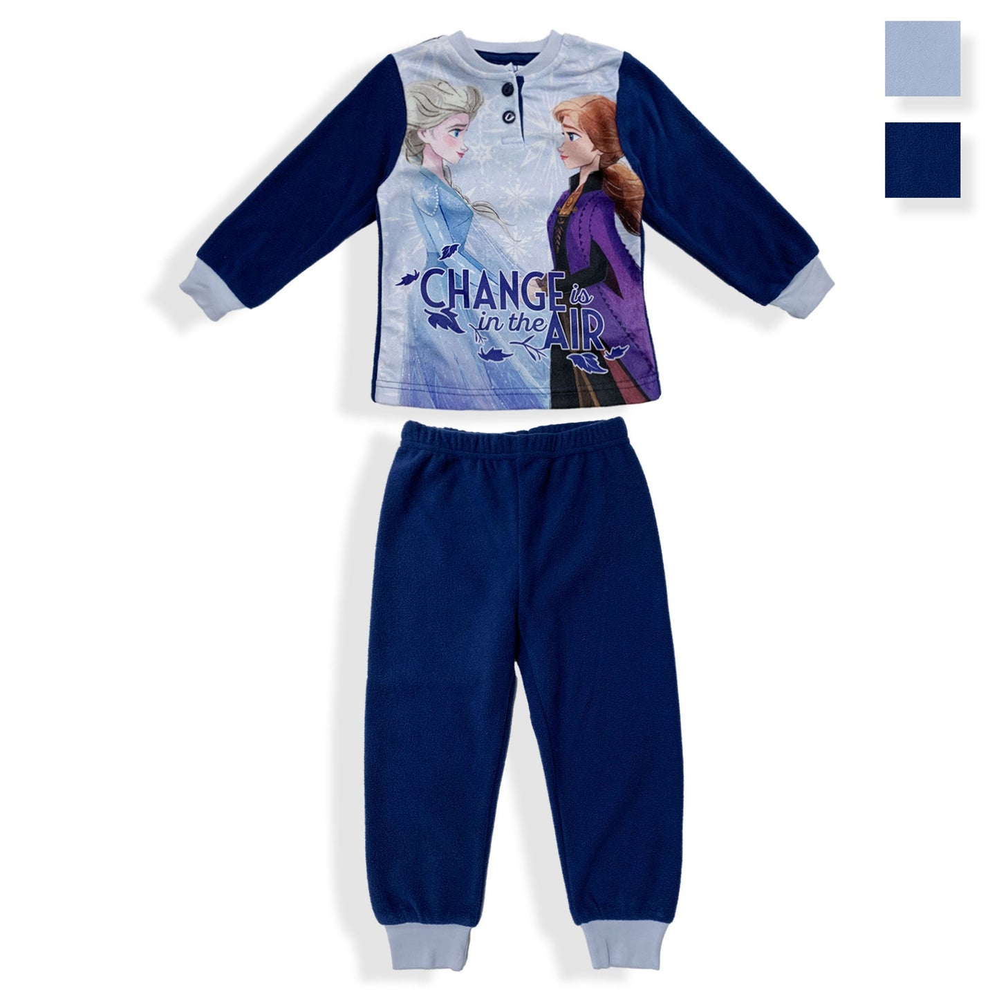 Pigiama Disney Frozen invernale Elsa maniche lunghe bambina in pile bimba 5958