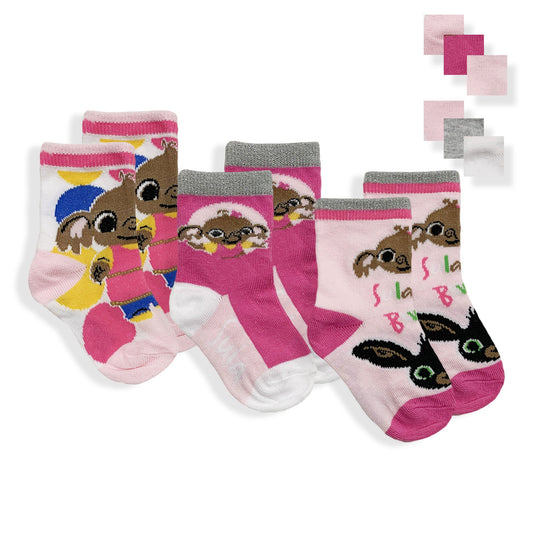 Calzini Bing 3 Paia infantile per bambina in cotone bimba lurex 5960
