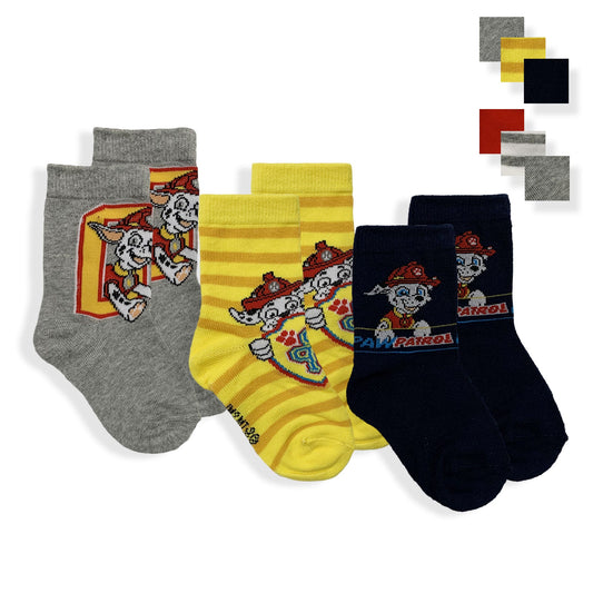 Calzini Paw Patrol set 3 paia per bambino in cotone Calze Bimbo 5961