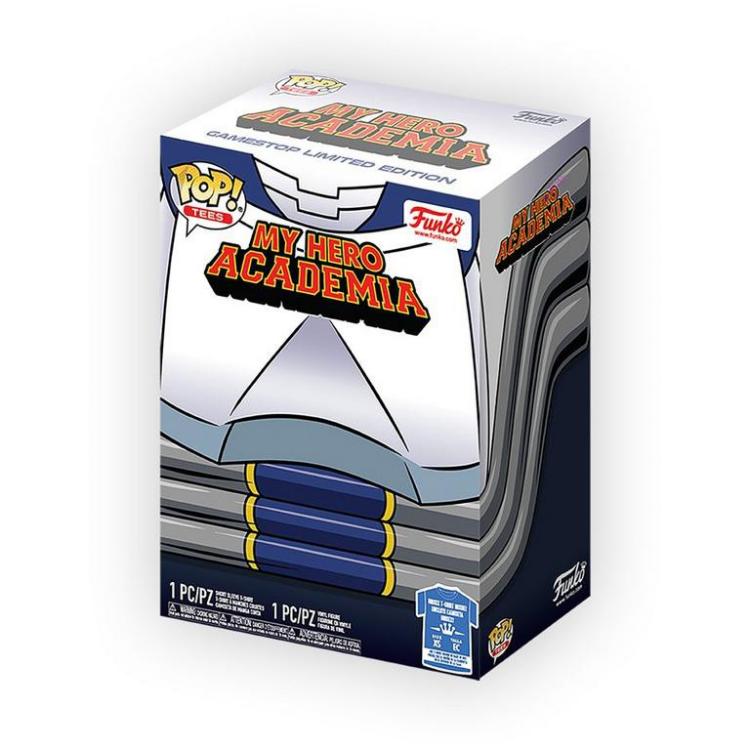 Set Funko Pop & Tee My Hero Academia Funko Ingenium Vinyl + T Shirt Box Bundle