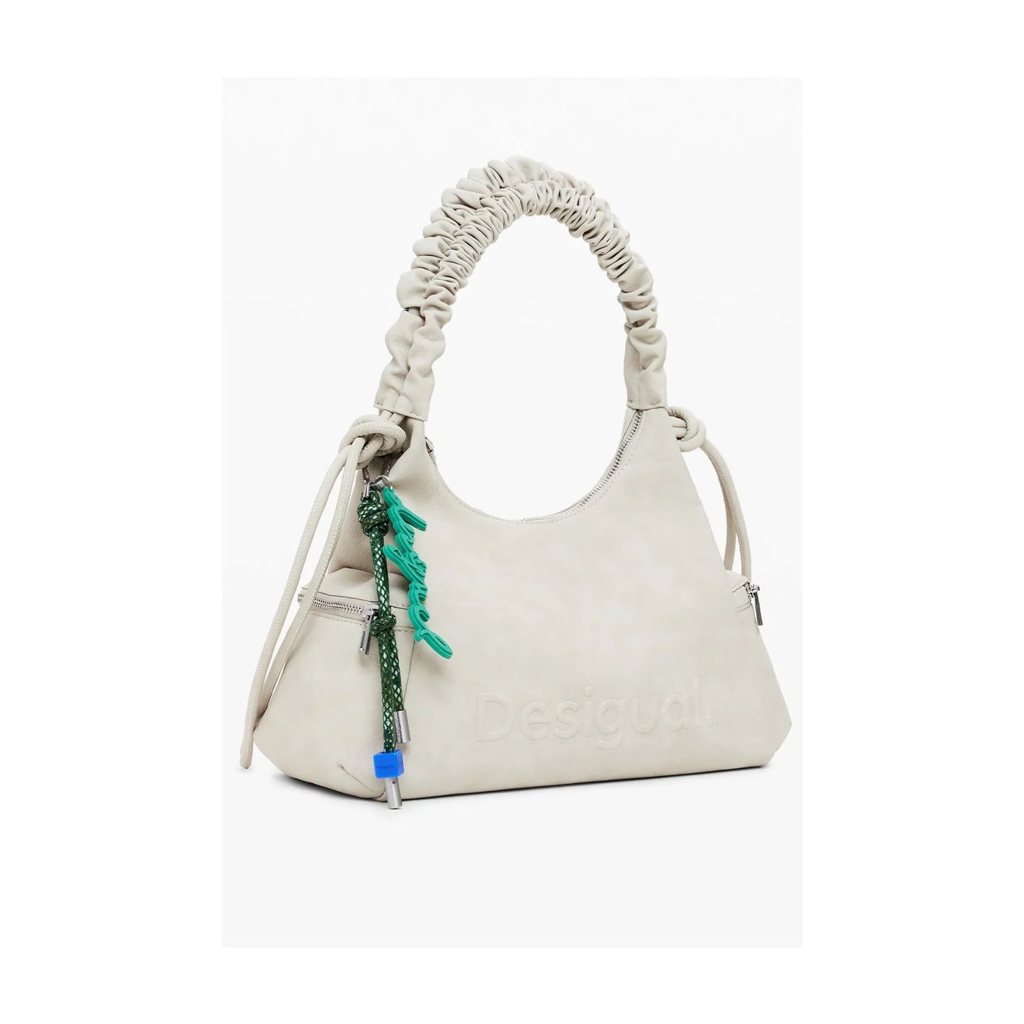 DESIGUAL Borsa Donna Beige a Spalla Half Logo Montville