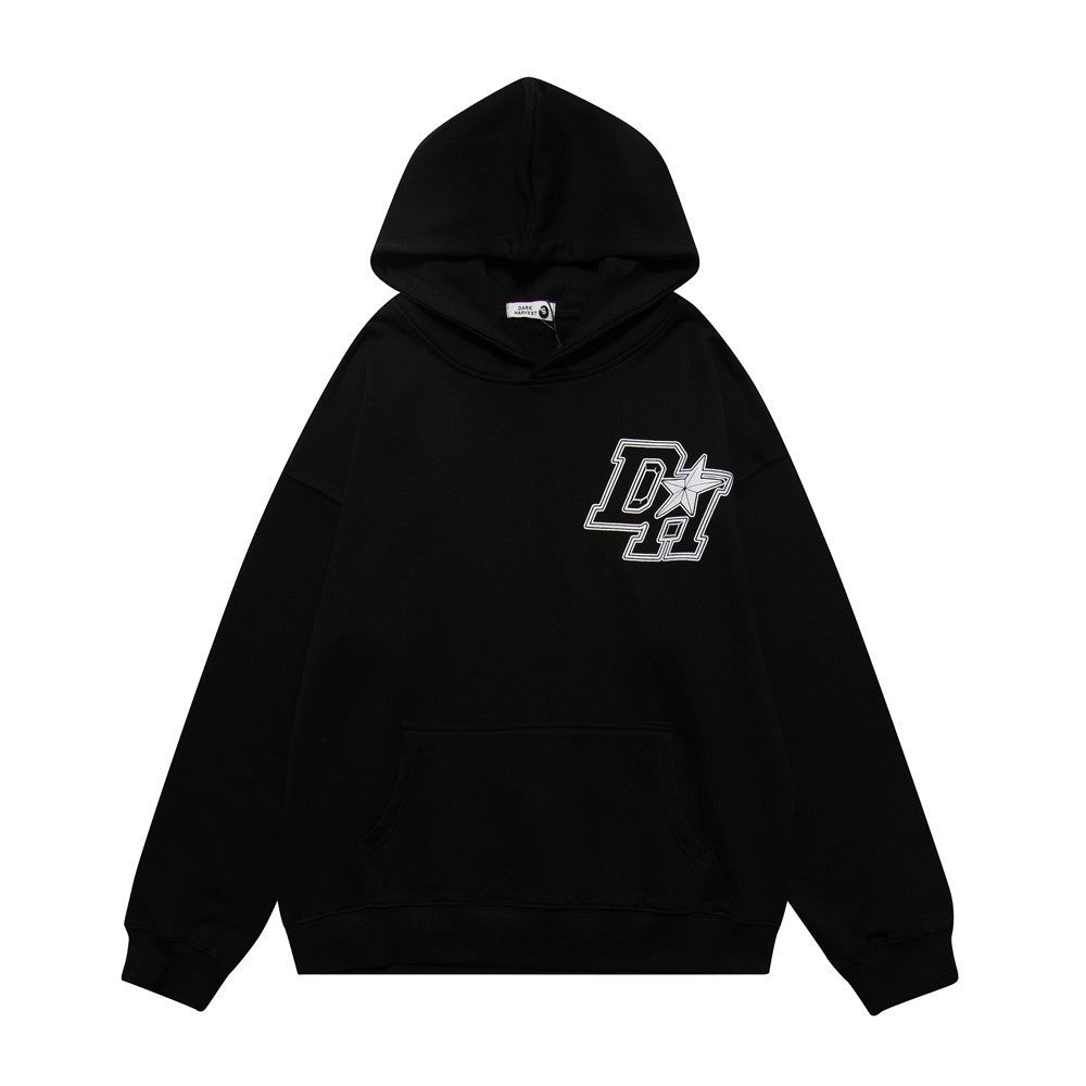 Fashion Letters Printed Hoodie Men