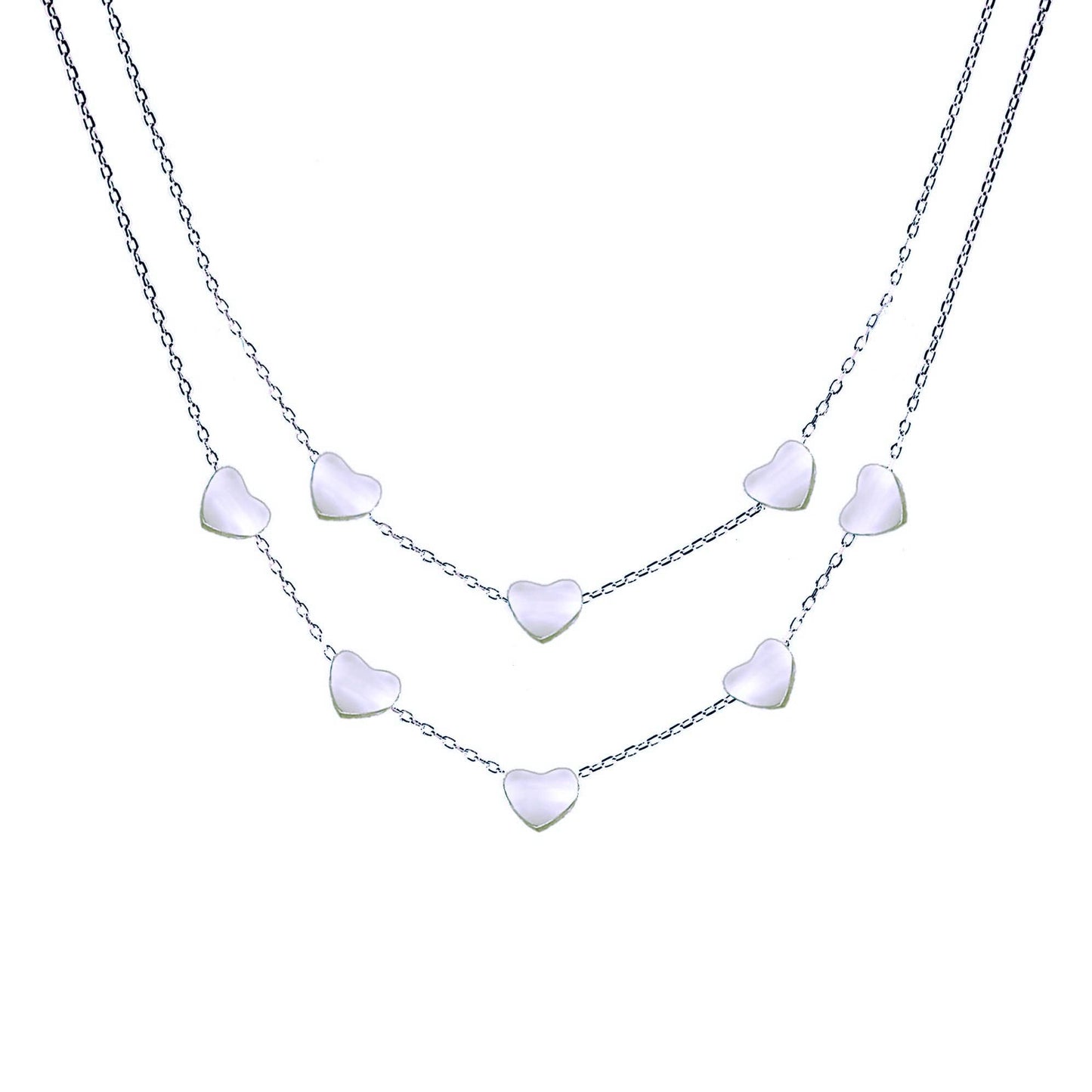 Collana Doppio Filo Con Cuore