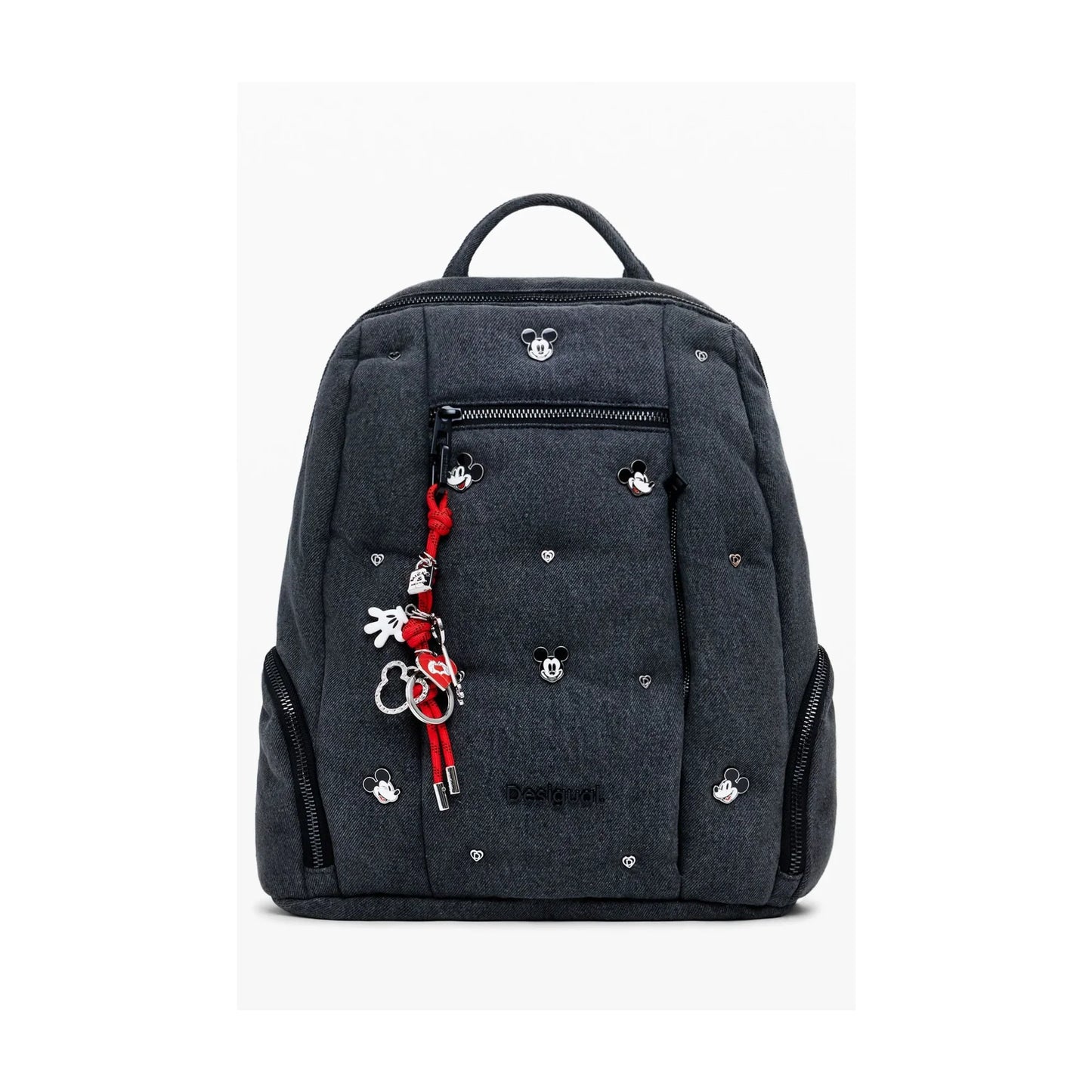 DESIGUAL Zaino Donna Grigio Mickey Studs Chester Modify