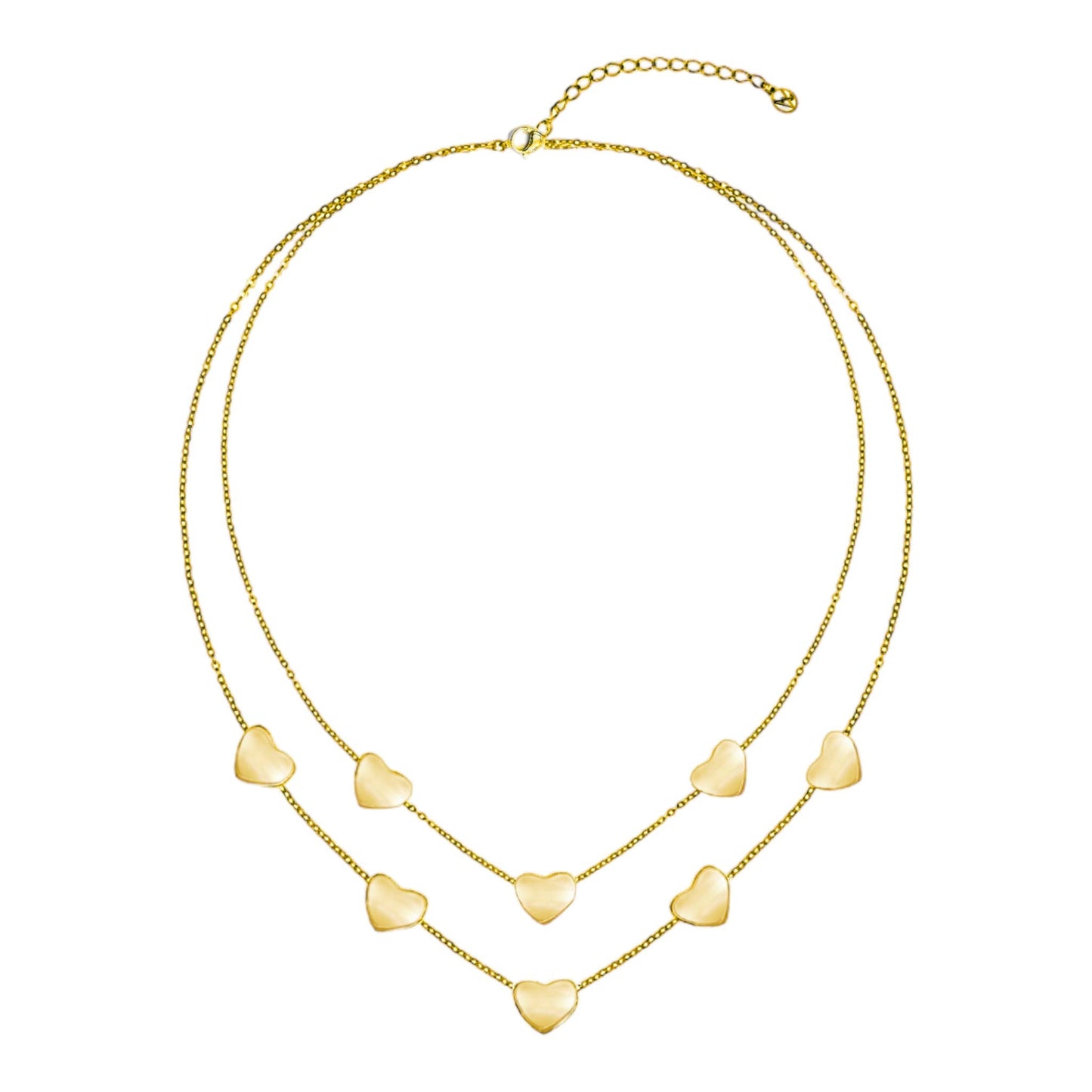 Collana Doppio Filo Con Cuore