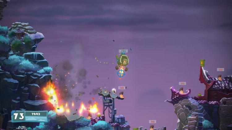 Worms Battlegrounds PS4 PlayStation 4 Game Italian Video Game Lemmings Ninja