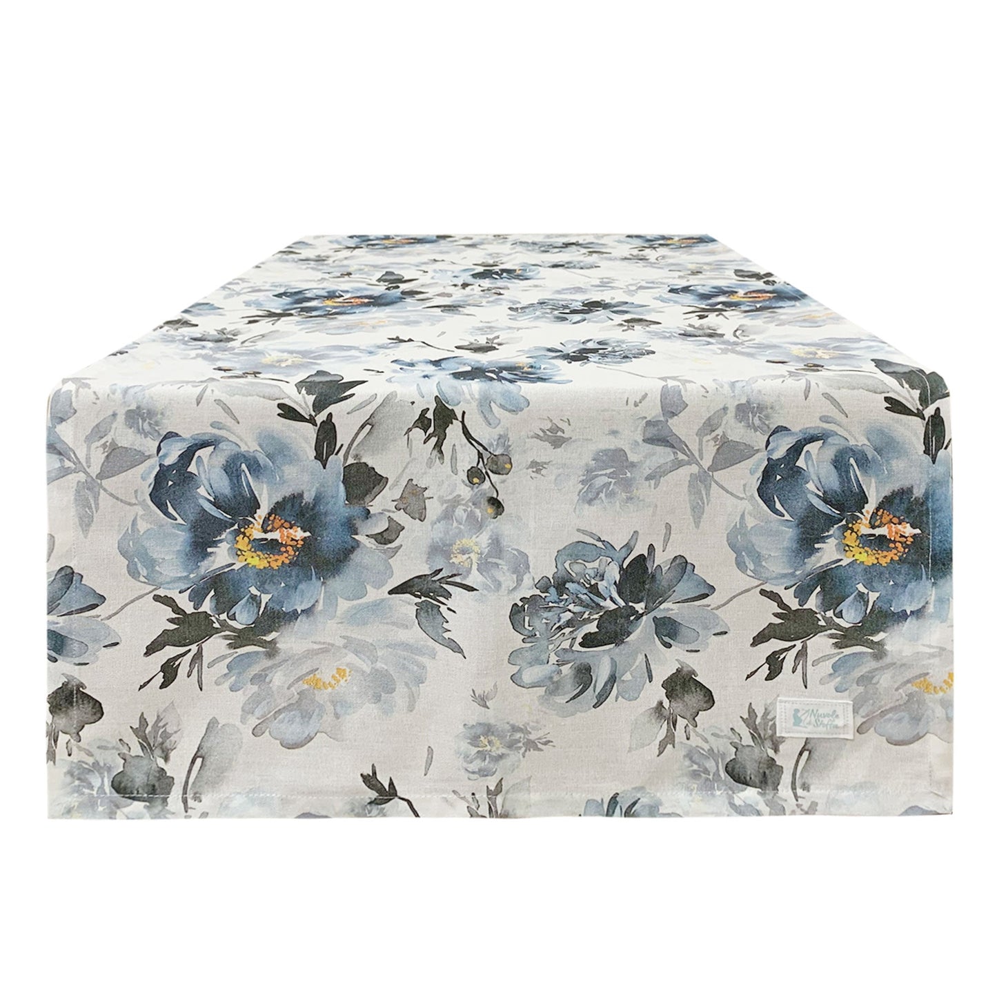 Runner da tavolo elegante con fiori Nuvole di Stoffa Demetra Tiffany 150x50 6009