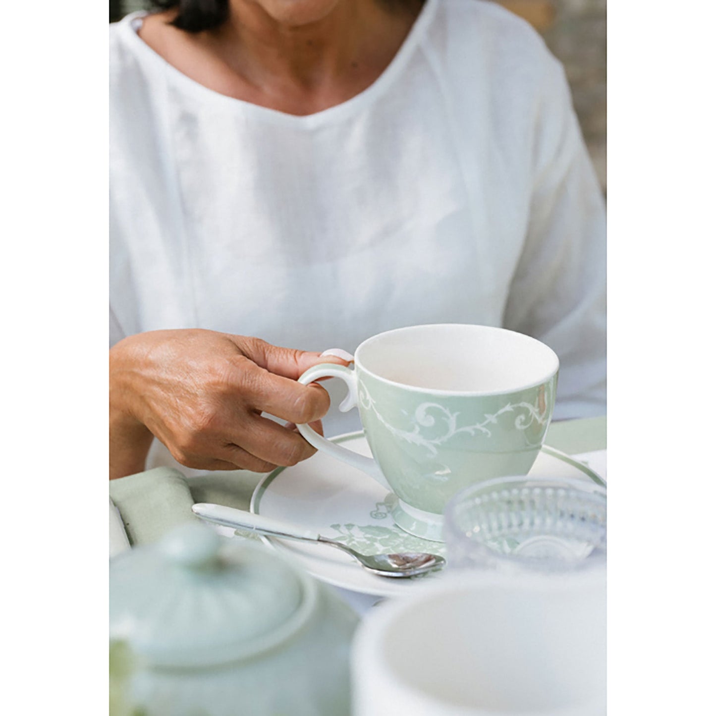 Tazza in porcellana Nuvole di Stoffa retrò Shabby chic Chloe 445ml 6013