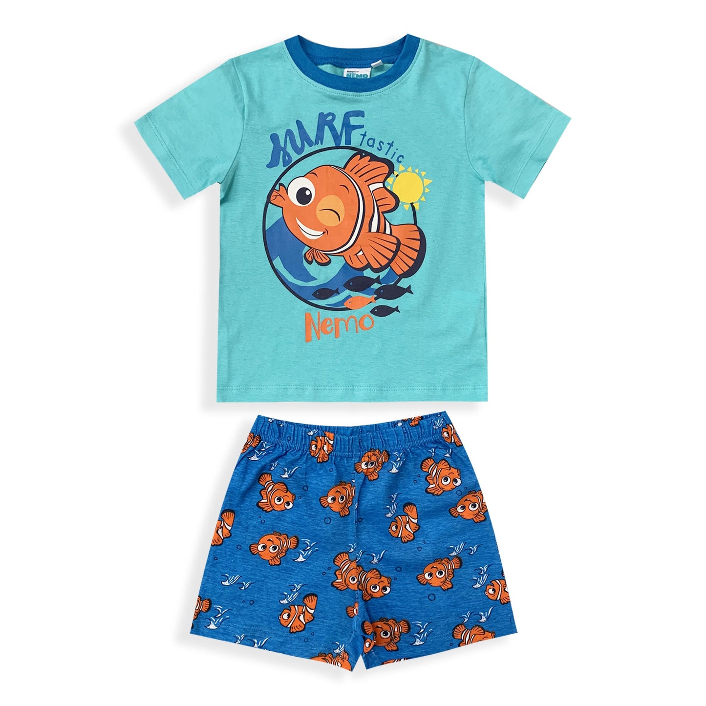 Pigiama bambino Disney Nemo t-shirt e pantaloncino in cotone estivo 6029