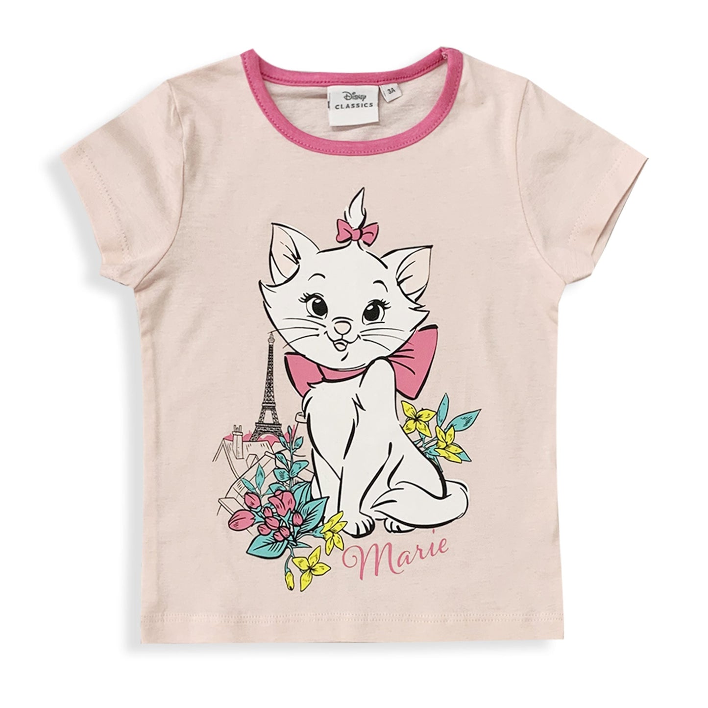 Pigiama bambina Disney Aristogatti Marie pantaloncino in cotone stampato 6032