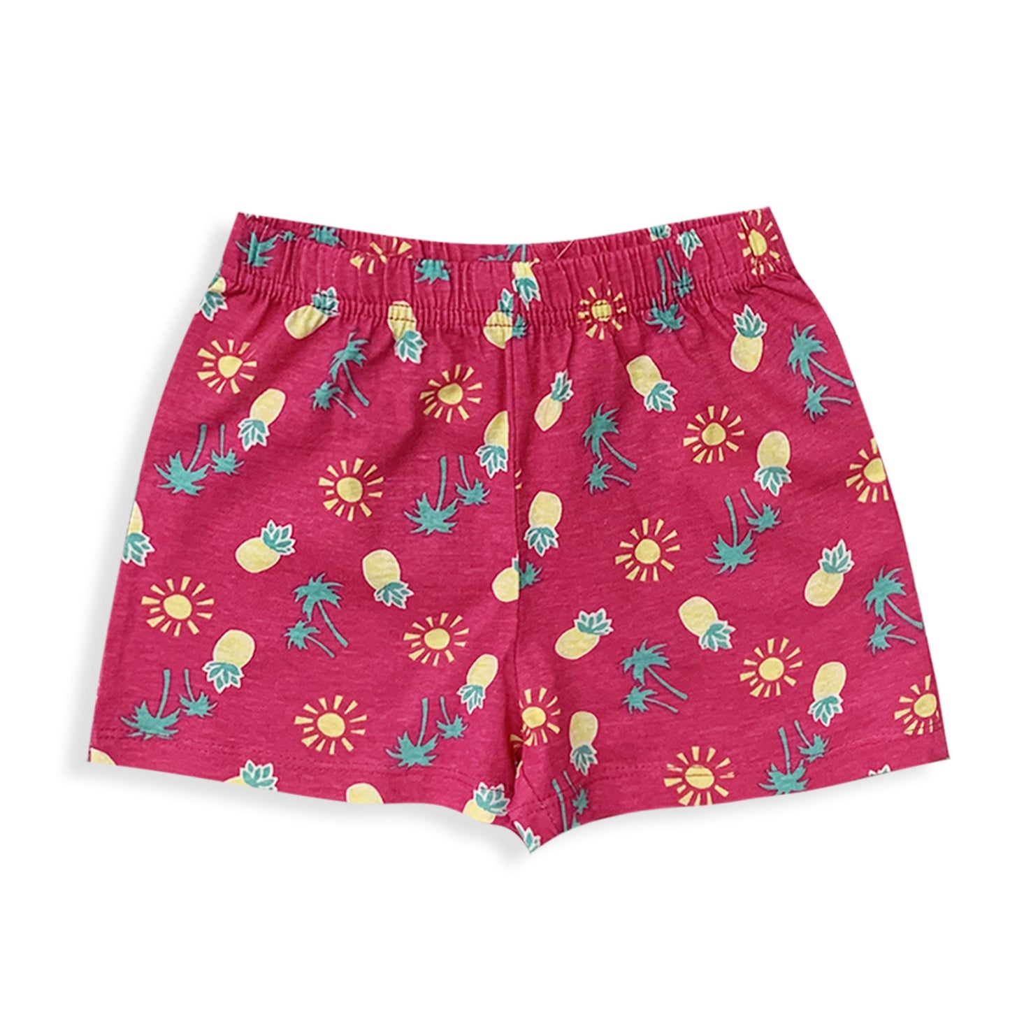 Pigiama bambina Disney Minnie Mouse t-shirt  pantaloncino in cotone glitter 6034