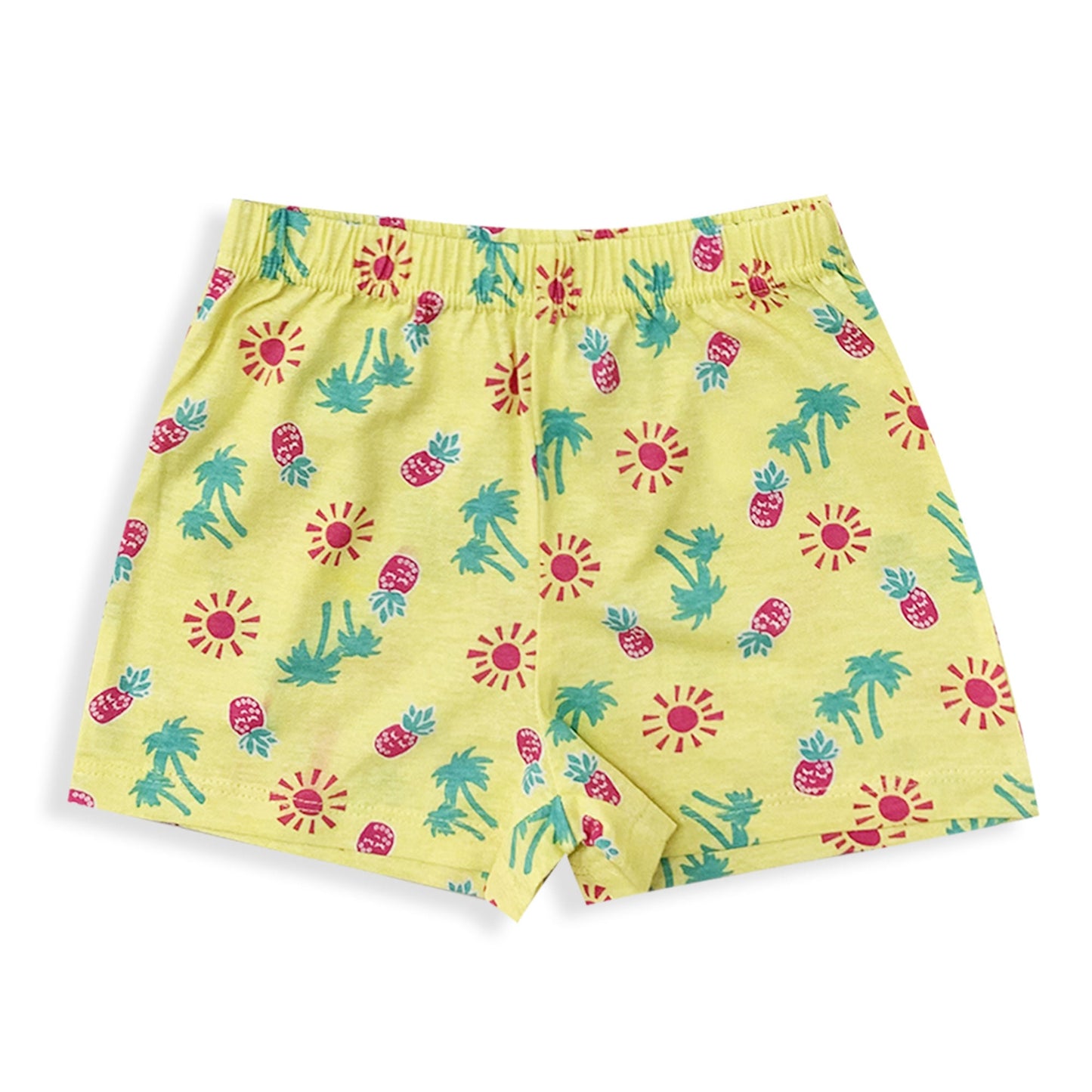 Pigiama bambina Disney Minnie Mouse t-shirt  pantaloncino in cotone glitter 6034