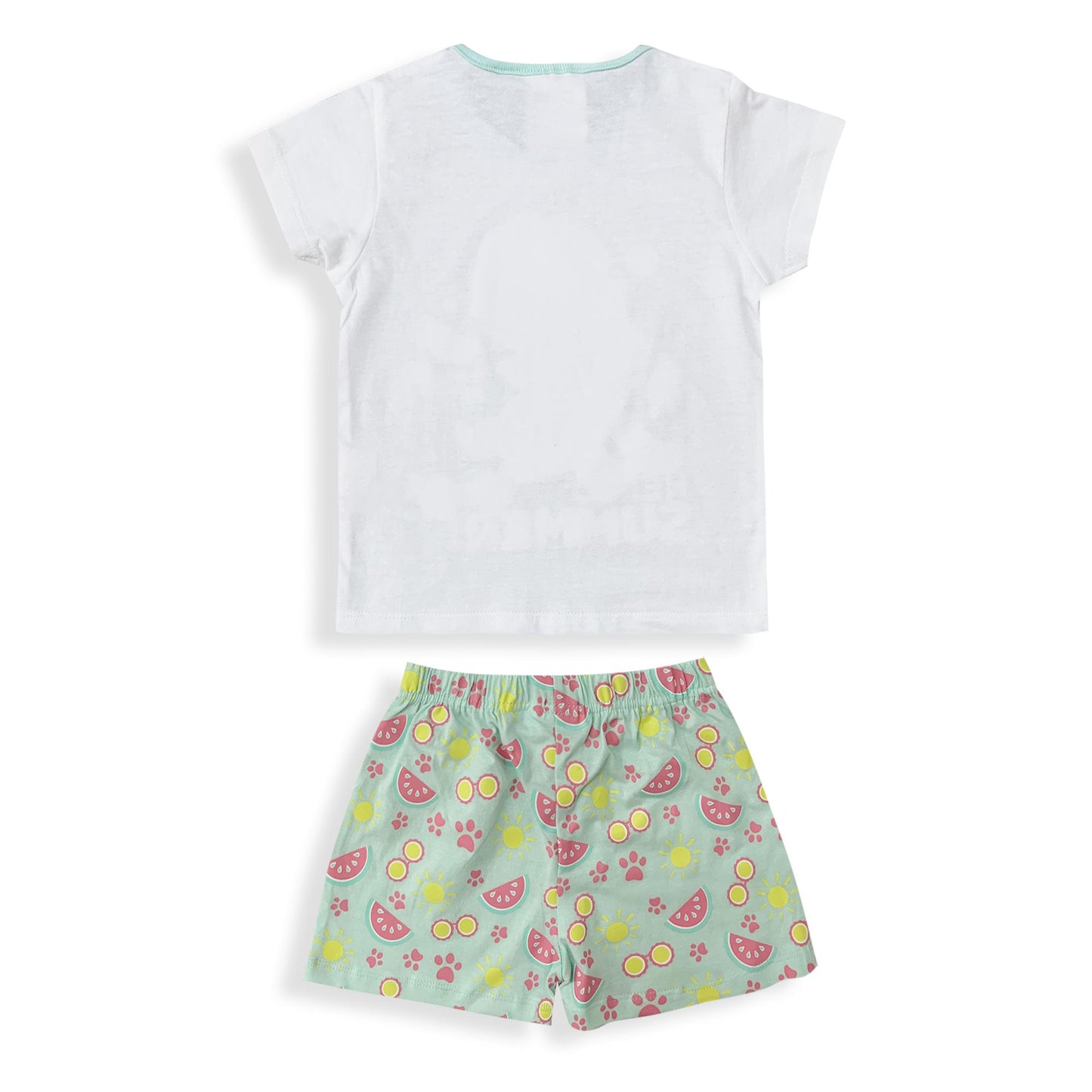 Pigiama bambina Paw Patrol t-shirt pantaloncino in cotone estivo 6035