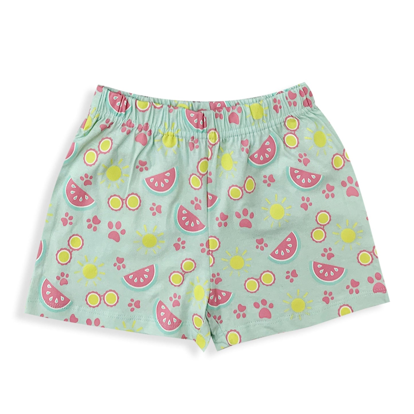 Pigiama bambina Paw Patrol t-shirt pantaloncino in cotone estivo 6035