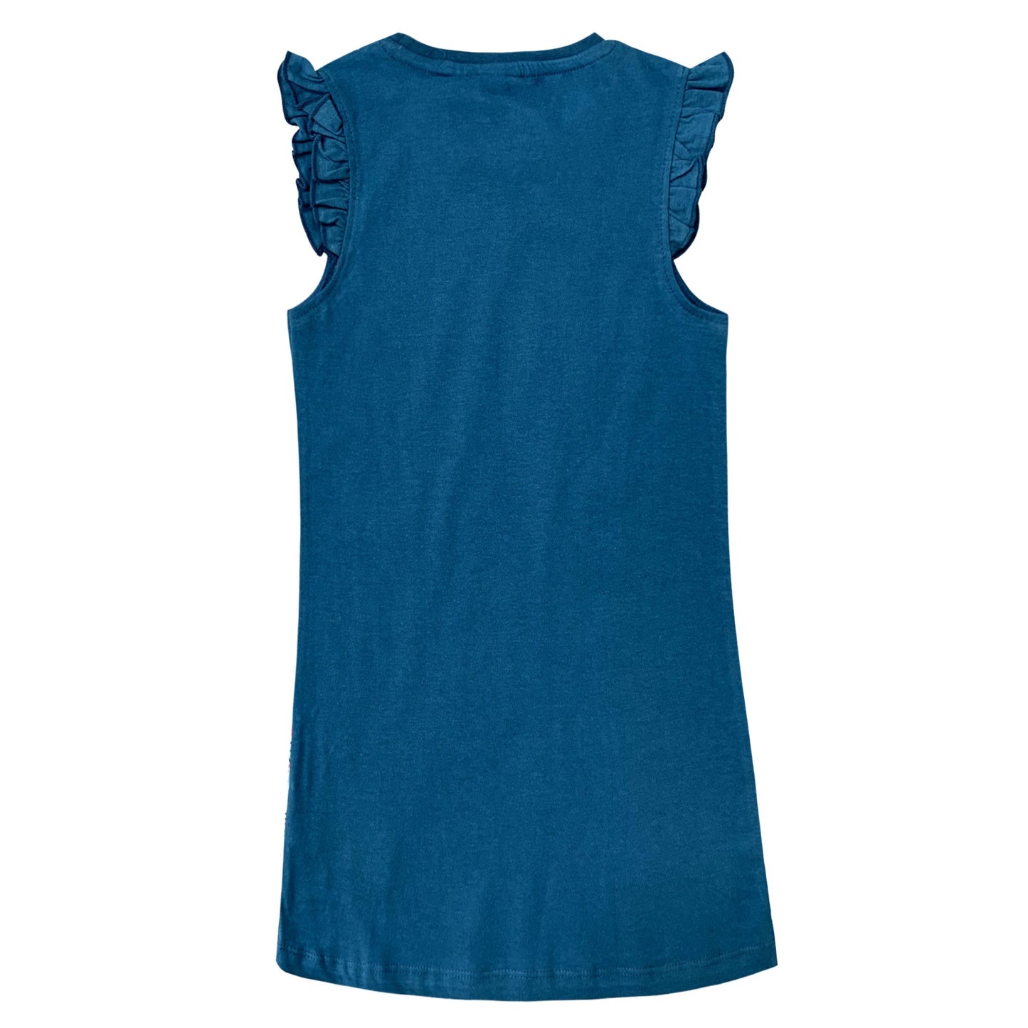 Camicia da notte bambina Disney Frozen Elsa canotta con rouches in cotone 6080