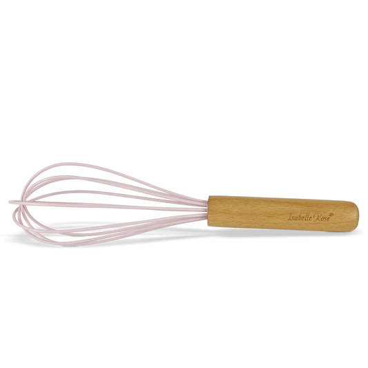 Frusta a mano da cucina Isabelle Rose in silicone con manico in legno 6089