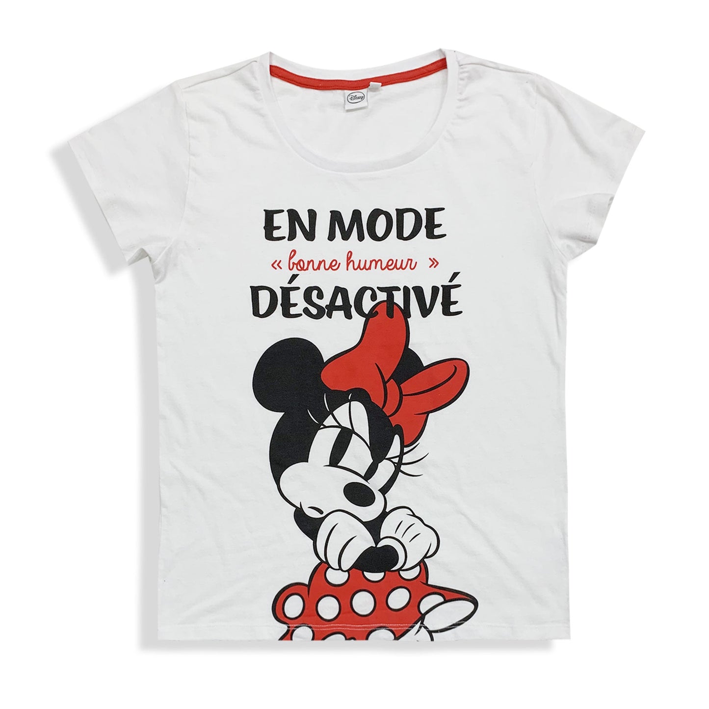 Pigiama corto donna Disney Minnie Mouse t-shirt e short in cotone estivo 6092