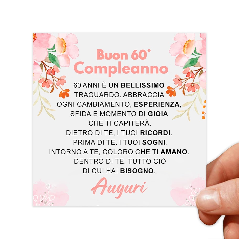 Cartoncini con dediche Donna