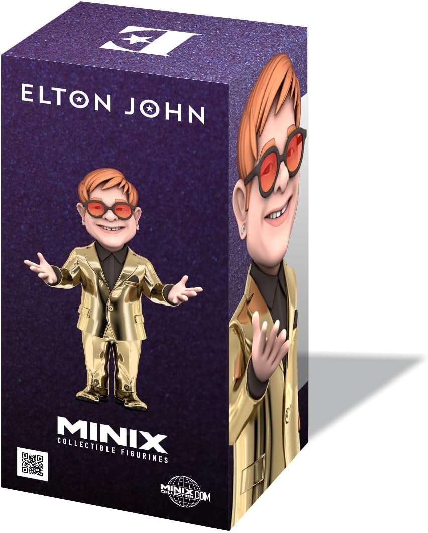 Minix - Elton John (Music 115) - Vinyl Figure Gold Suit Statua Collezione 12Cm