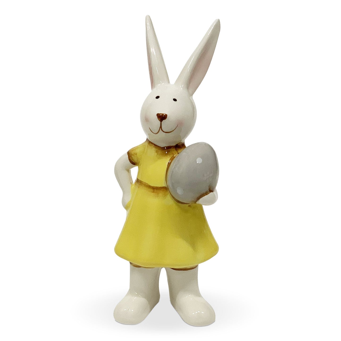 Coniglietto di Pasqua Decorazione pasquale in ceramica Nuvole di Stoffa 6115