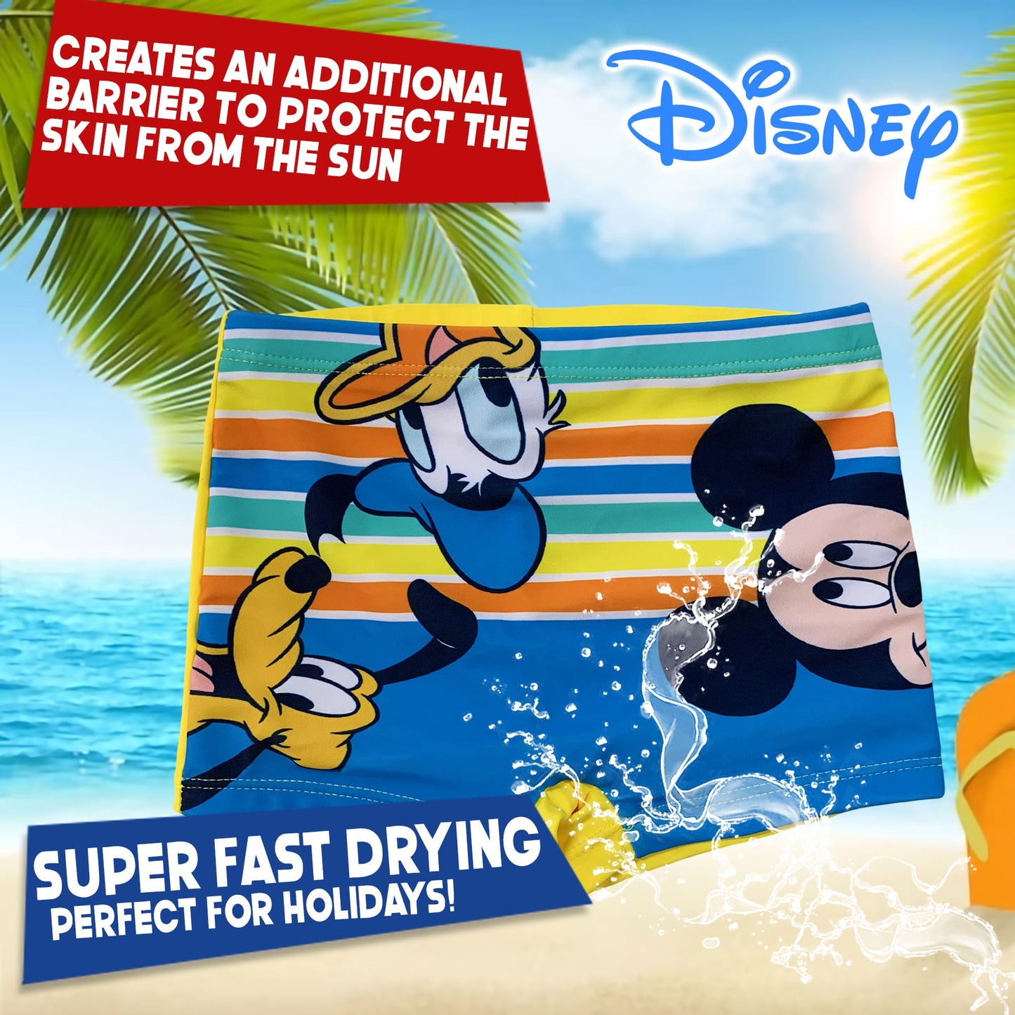 Costume da bagno per neonato bambino Disney Mickey Mouse boxer mare bimbo 6136