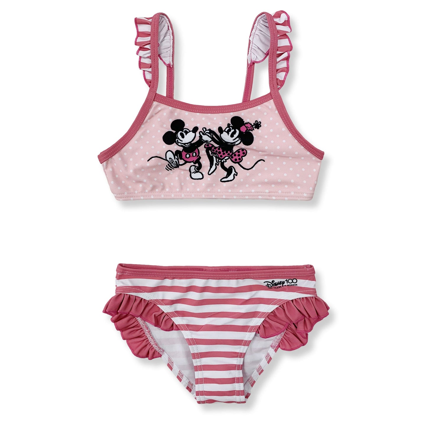 Costume da bagno per bambina Disney Minnie e Mickey Mouse 2 pezzi mare 6138