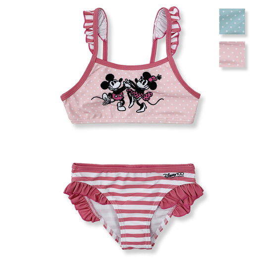 Costume da bagno per bambina Disney Minnie e Mickey Mouse 2 pezzi mare 6138