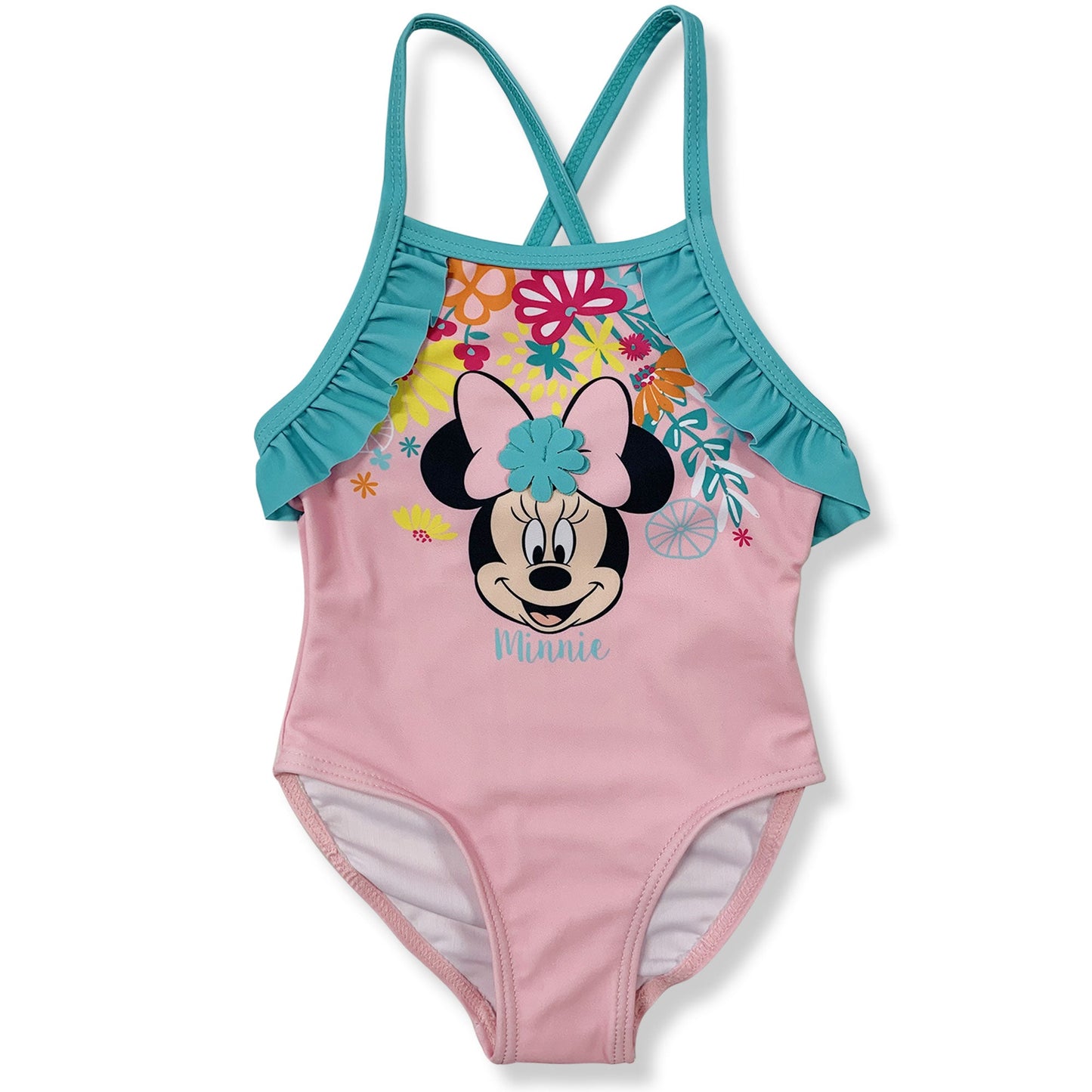 Costume da bagno per neonato bambina Disney Minnie Mouse 1 pezzo bimba mare 6146