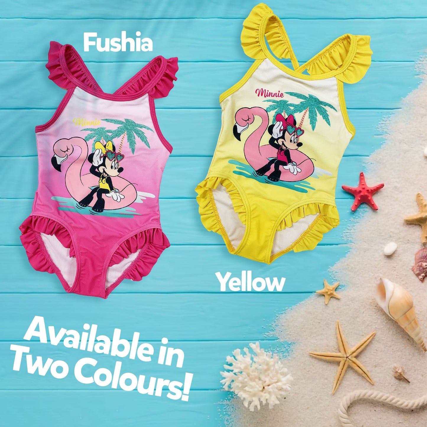 Costume da bagno per neonato bambina Disney Minnie Mouse 1 pezzo 6147