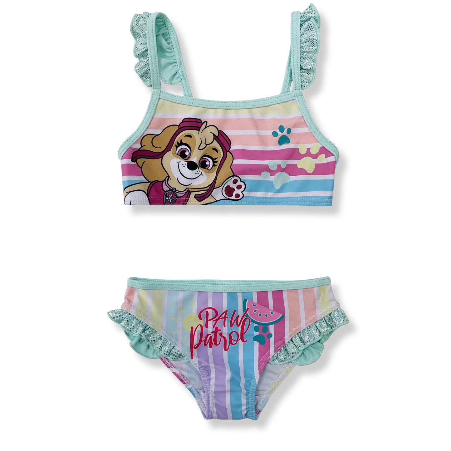 Costume da bagno bambina Paw Patrol due pezzi bikini mare 6152