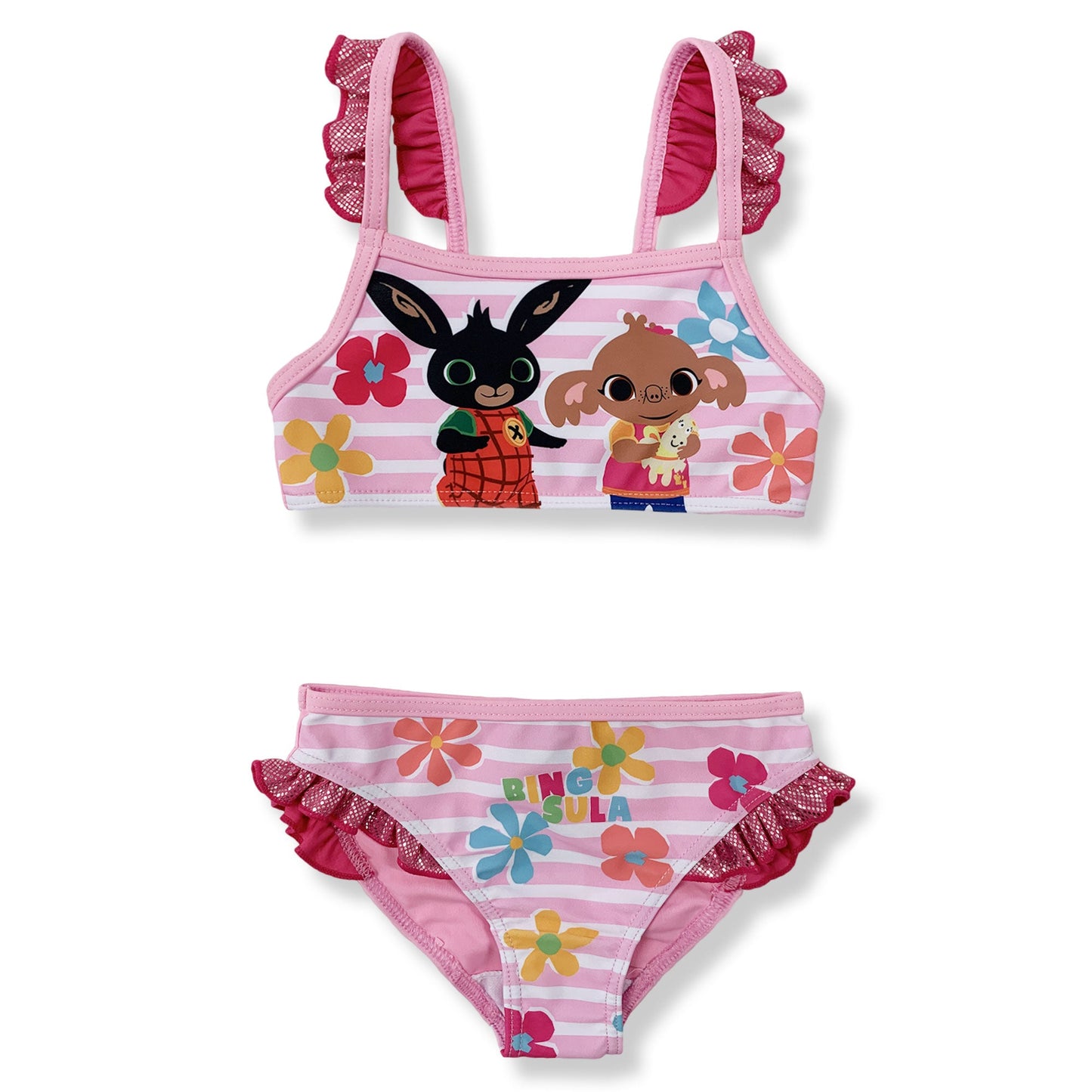 Costume da bagno bambina Bing e Sula due pezzi bikini mare 6154