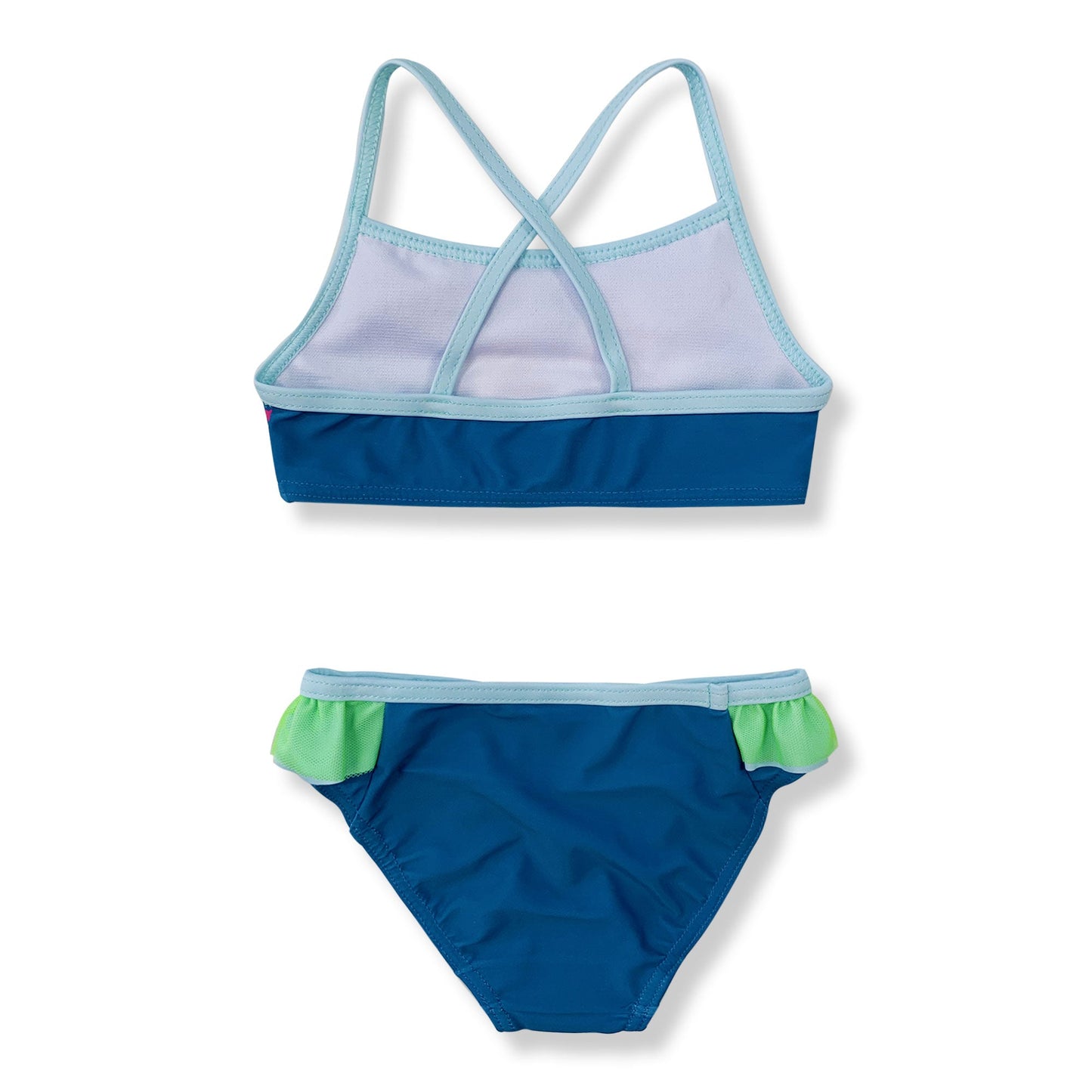 Costume da bagno bambina Disney Frozen Elsa e Anna due pezzi bikini mare 6155