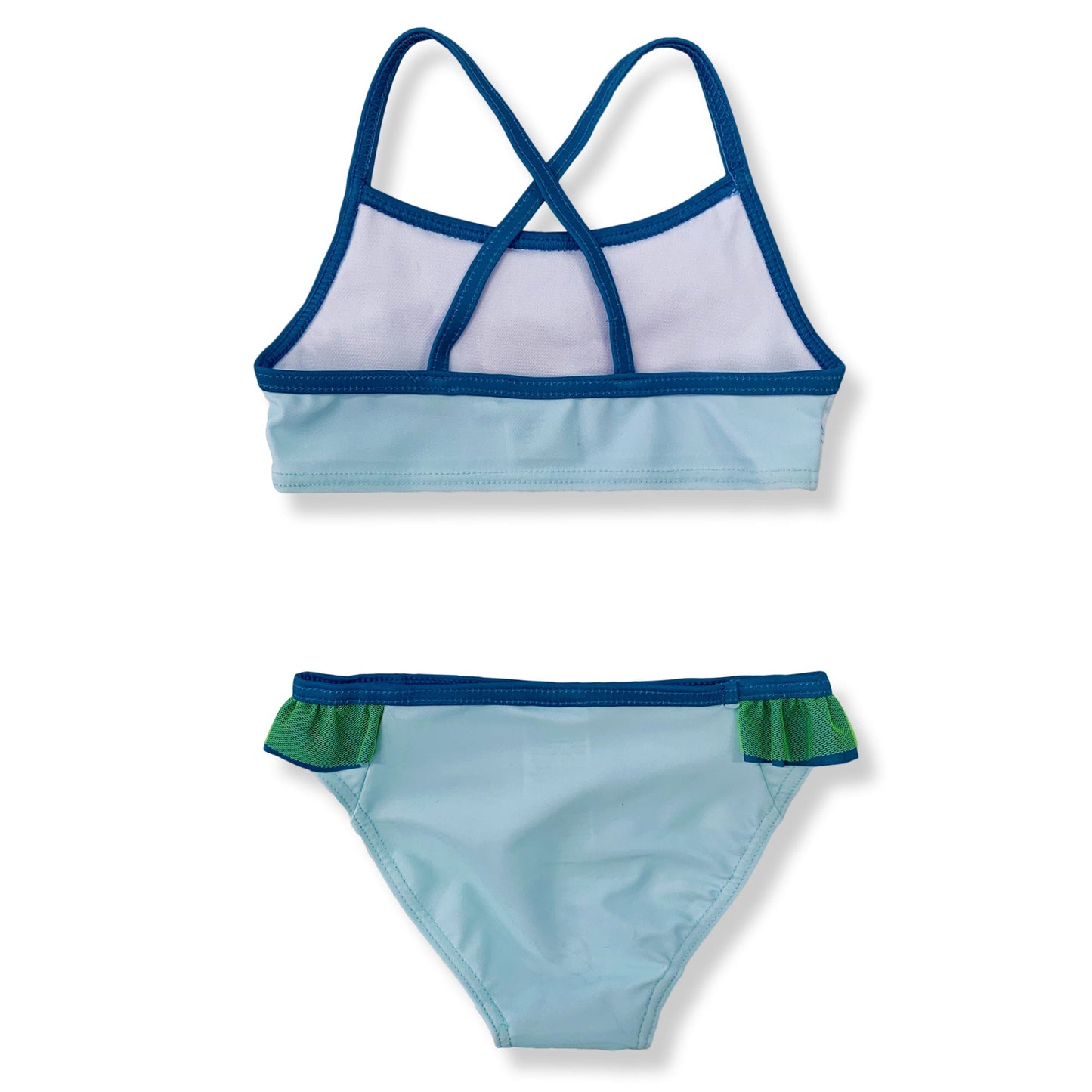 Costume da bagno bambina Disney Frozen Elsa e Anna due pezzi bikini mare 6155