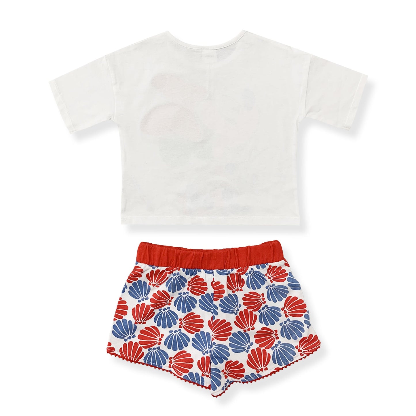 Completo bambina Disney Minnie Mouse estivo t-shirt e pantaloncino cotone 6166