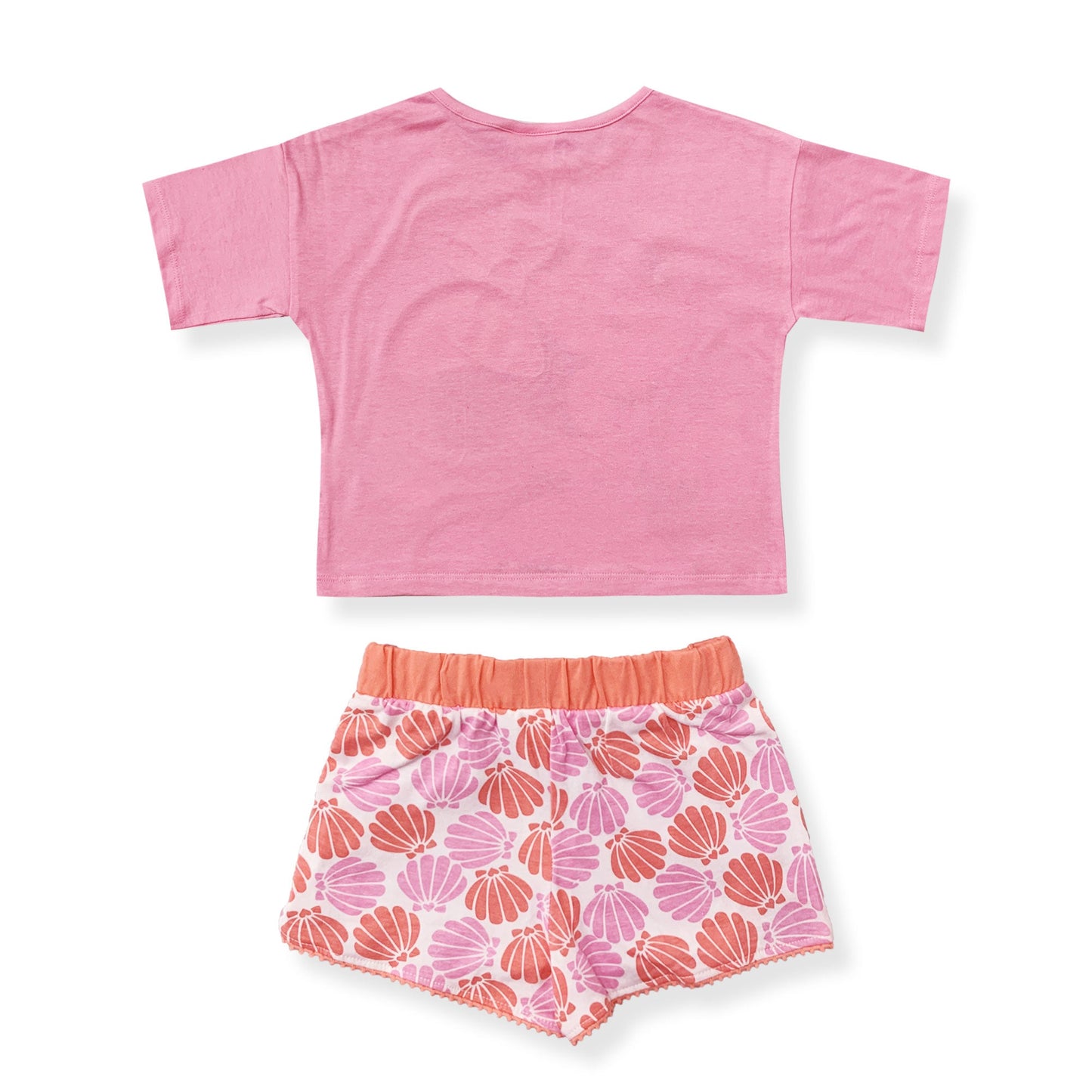 Completo bambina Disney Minnie Mouse estivo t-shirt e pantaloncino cotone 6166