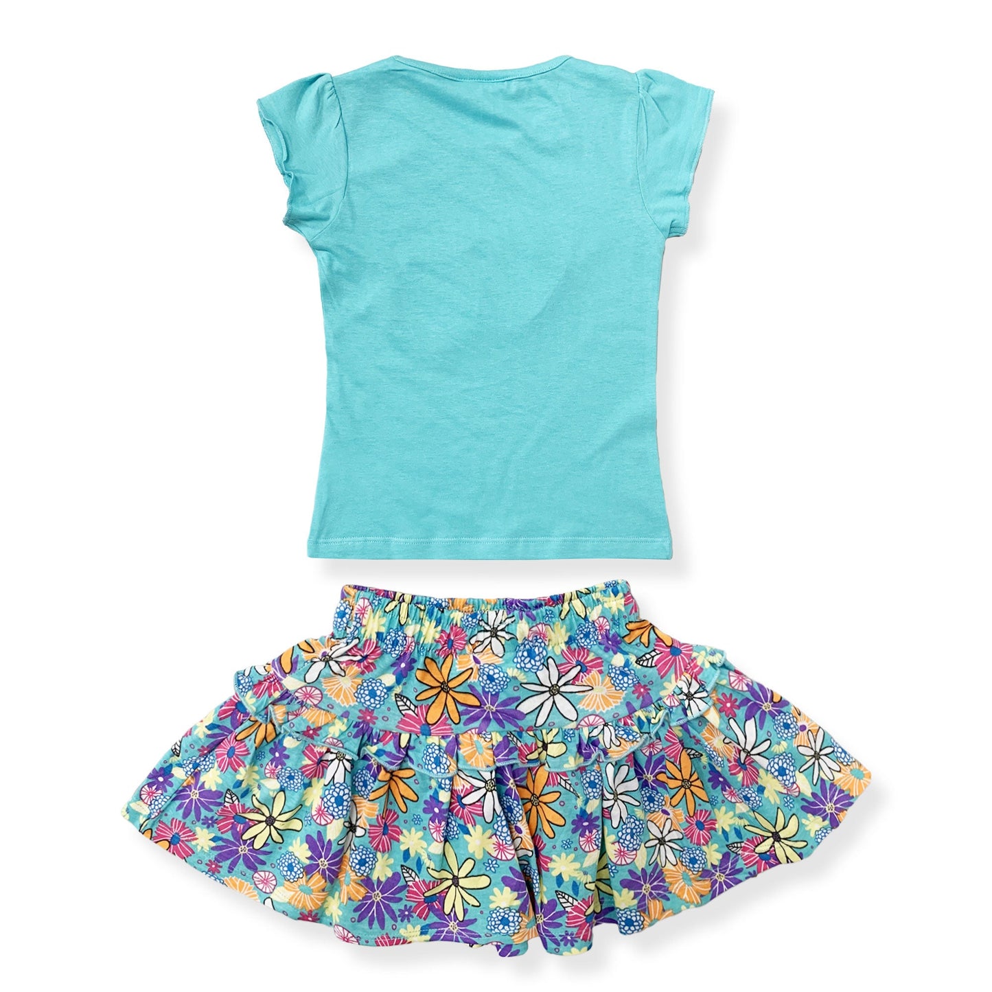 Completo bambina Disney Minnie Mouse estivo t-shirt e gonna in cotone 6167