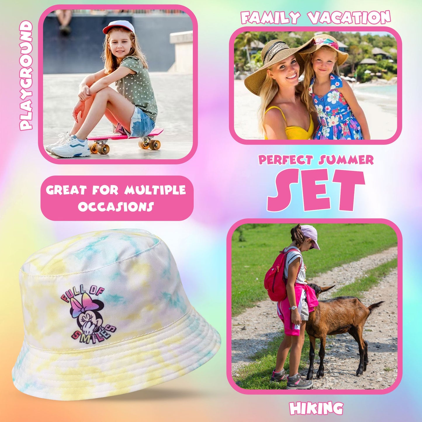 Cappellino pescatore per bambina Disney Minnie Mouse neonato bimba 6178