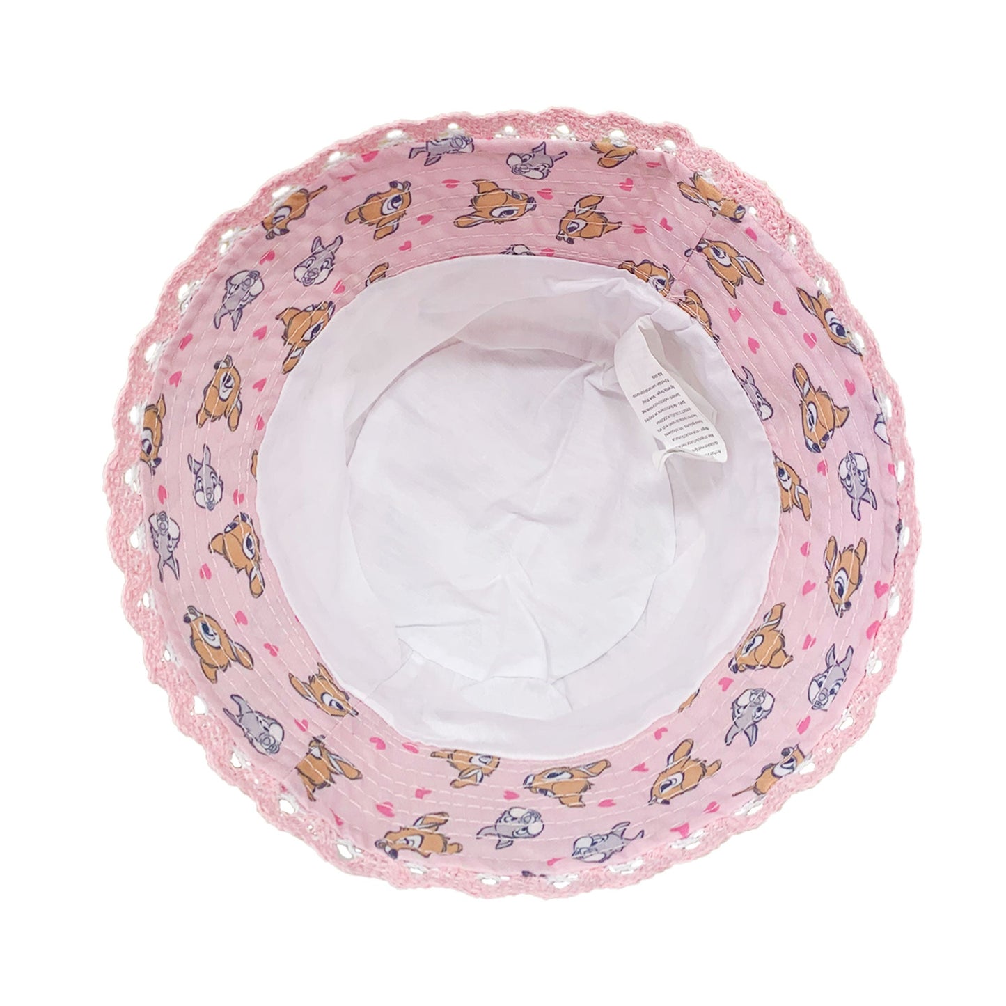 Cappellino pescatore per bambina Disney Bambi neonato bimba in cotone 6179