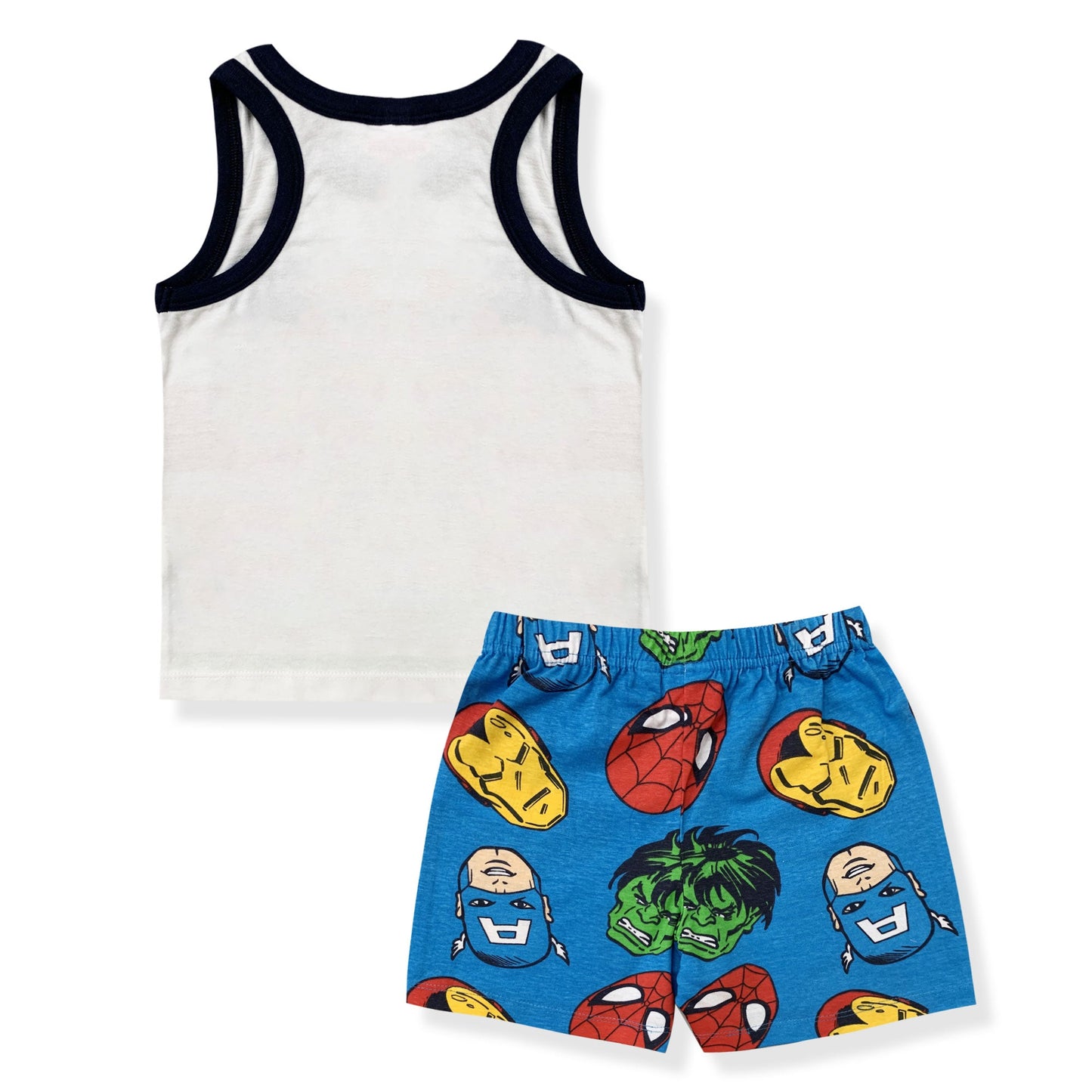Pigiama bambino Marvel Avengers canotta e pantalone corto estivo in cotone 6182